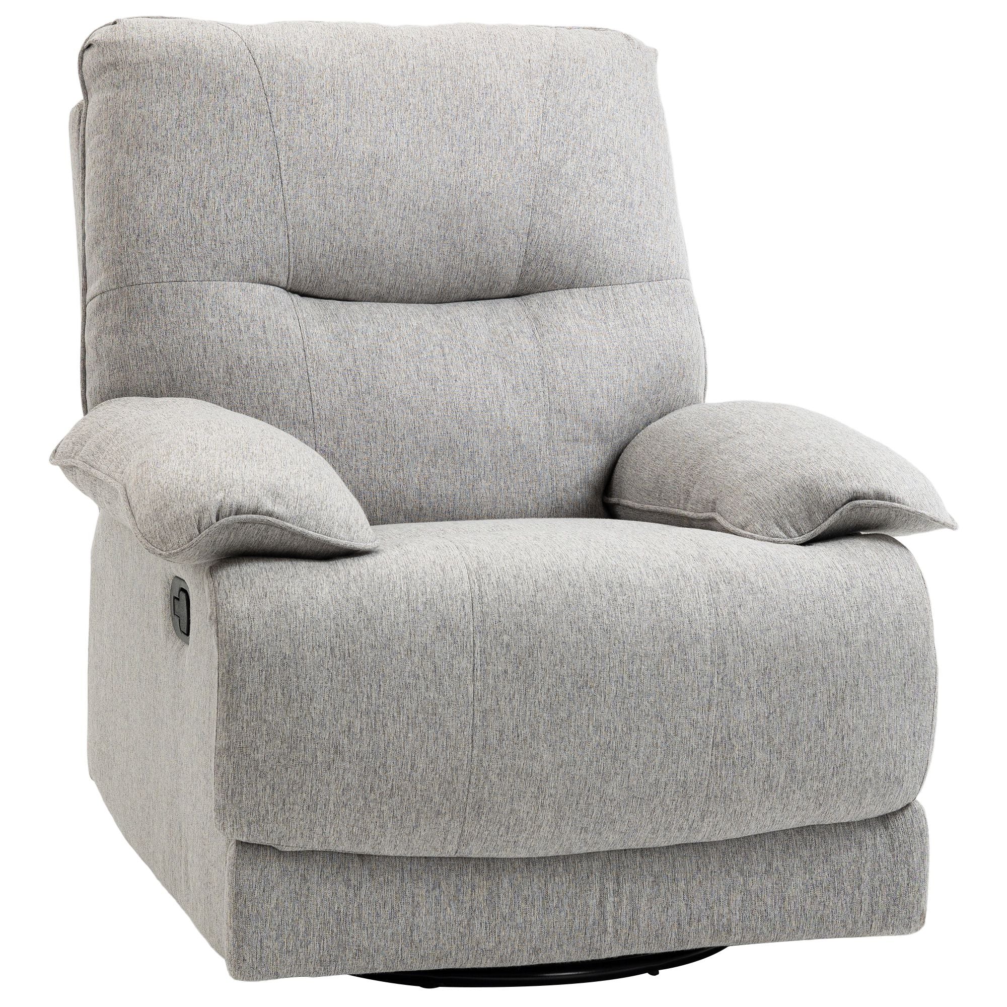 Poltrona Reclinável Cinza Claro 89x98x101 cm - Conforto e Estilo para sua Sala de Estar