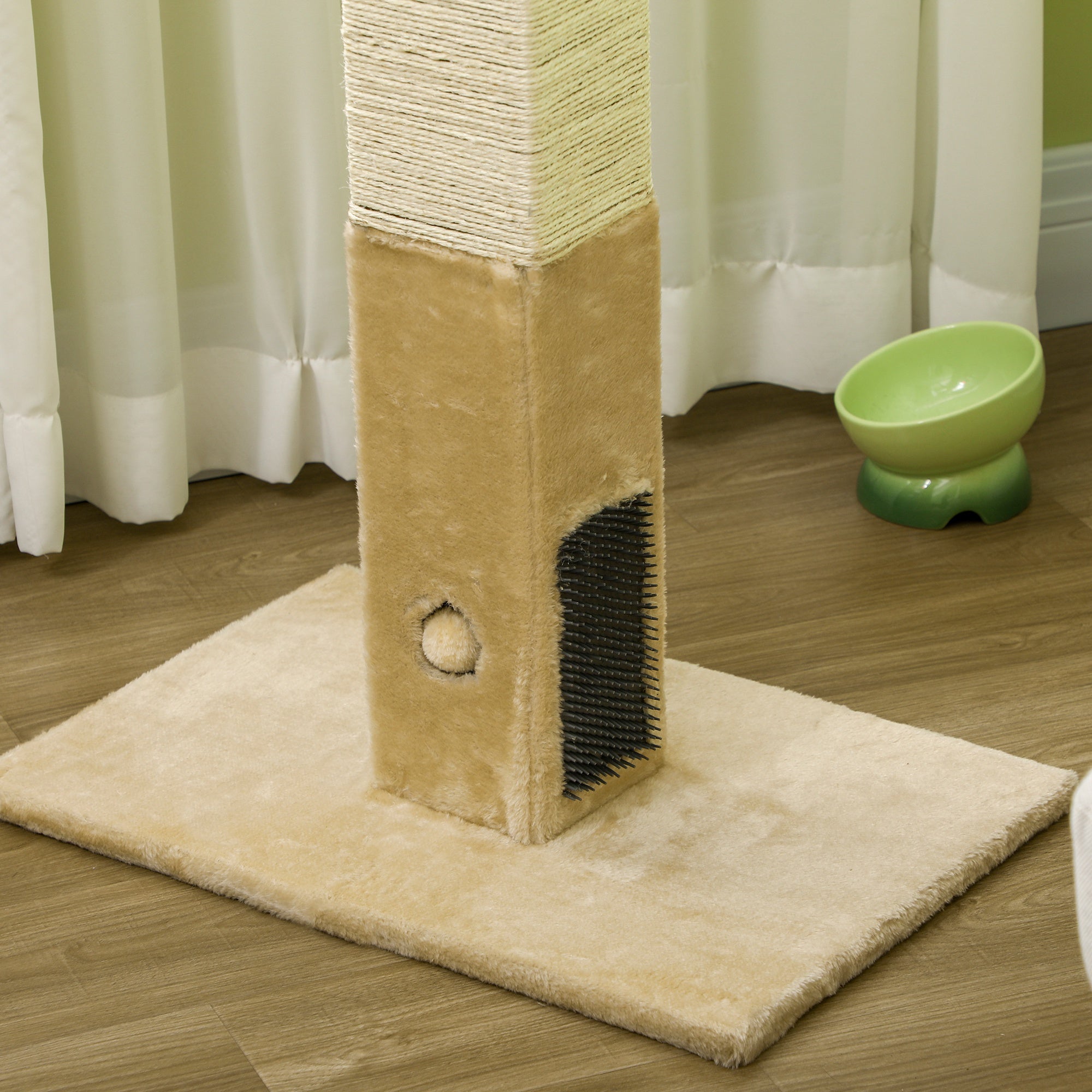Arranhador para Gatos 59,5x39x79 cm - Creme e Bege