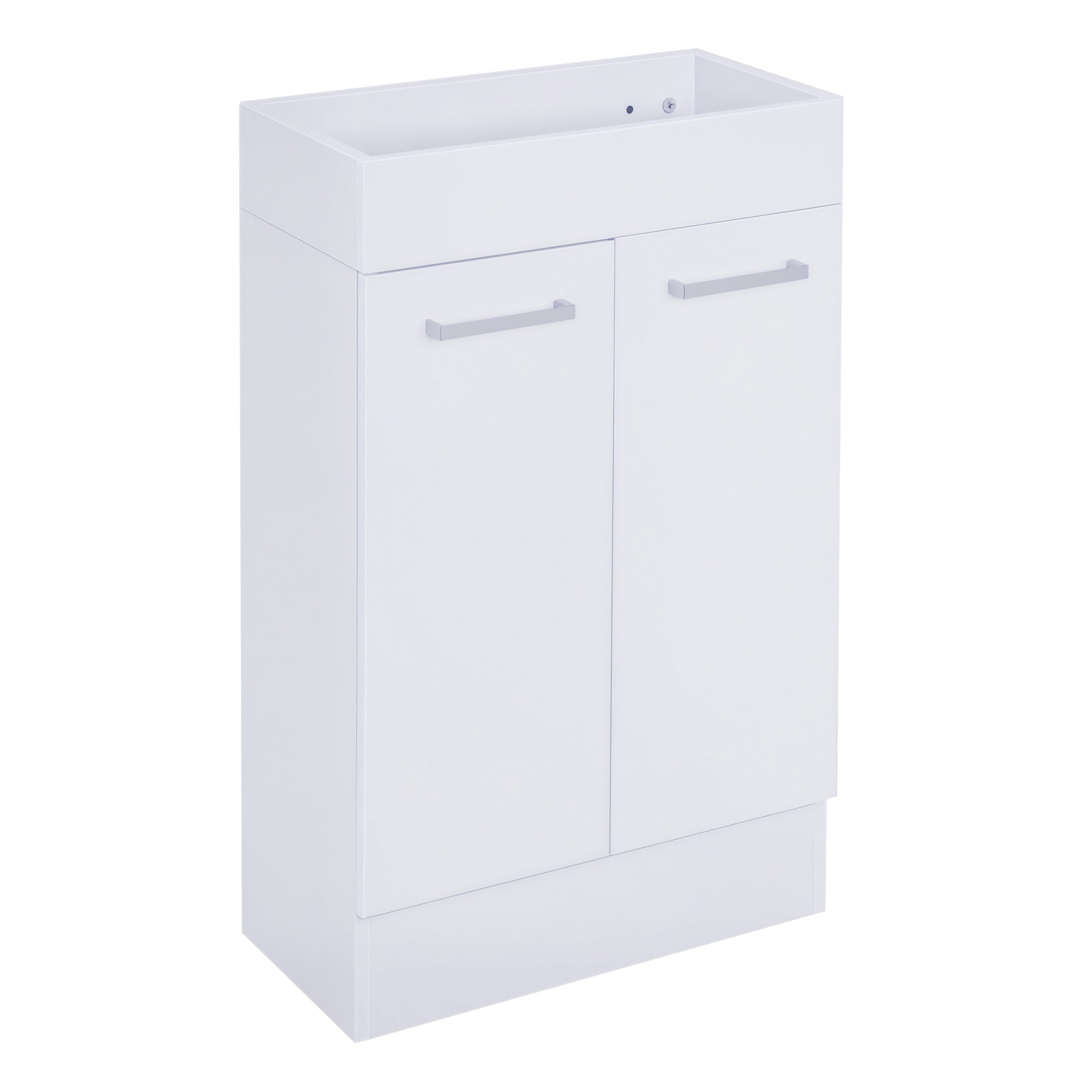 Móvel de Casa de Banho Branco 50x86x25 cm com Lavatório Cerâmico