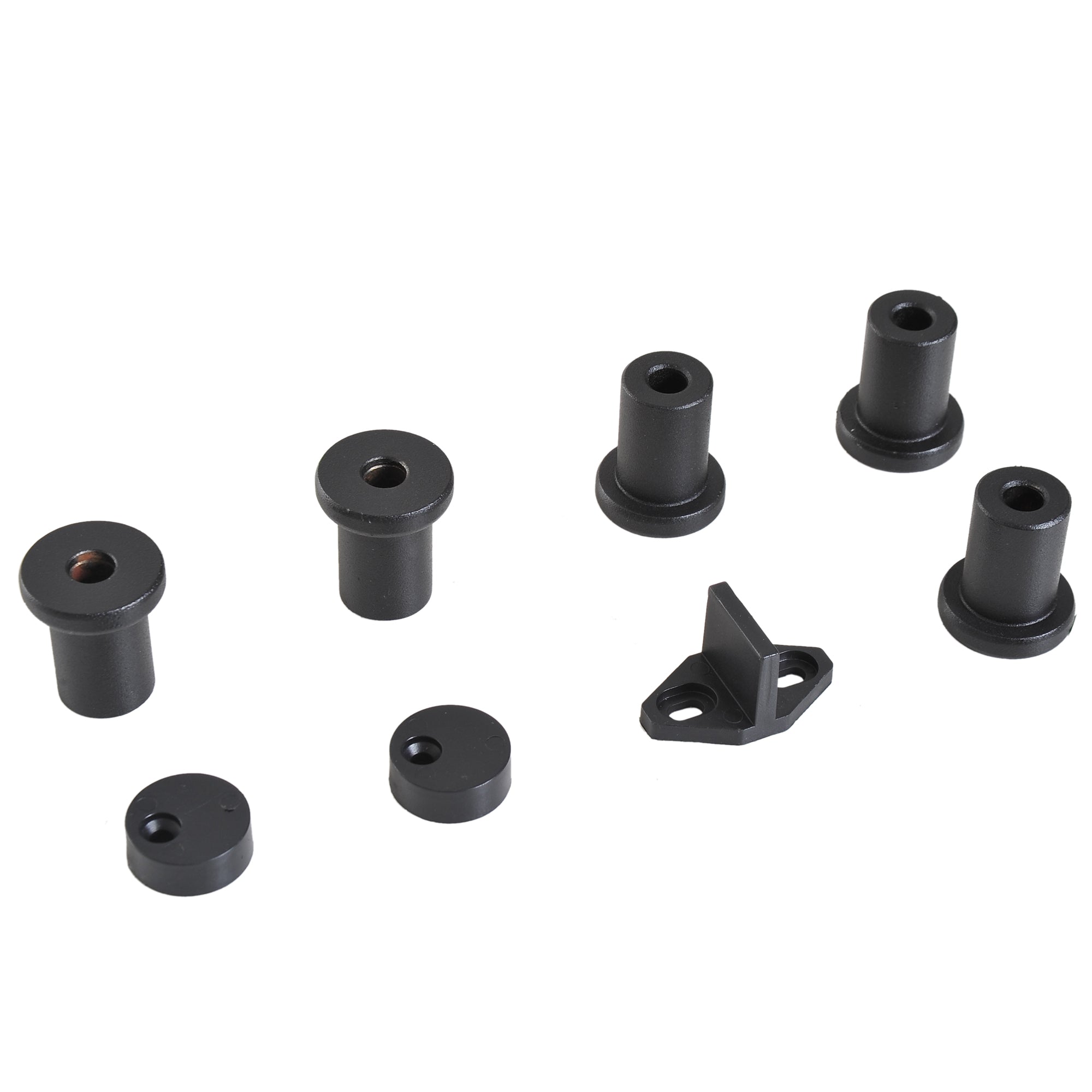 Kit de Acessórios para Porta de Celeiro Deslizante - 200x4x0,6 cm - Cor Preto