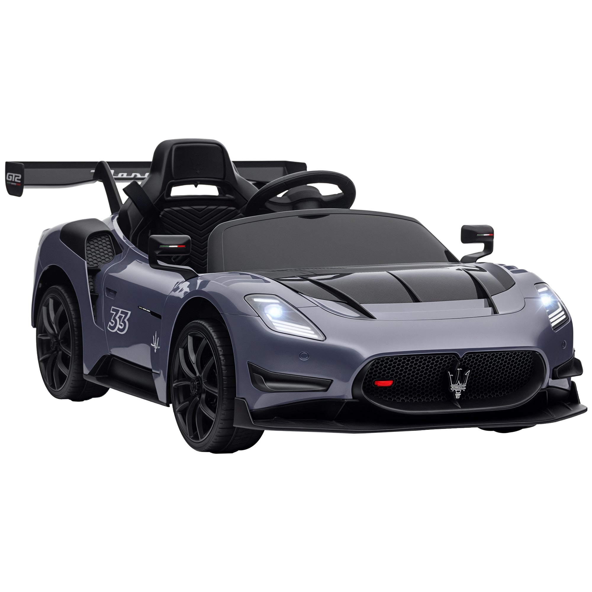 Carro Elétrico Infantil Cinzento 115x60x45 cm Maserati GT2