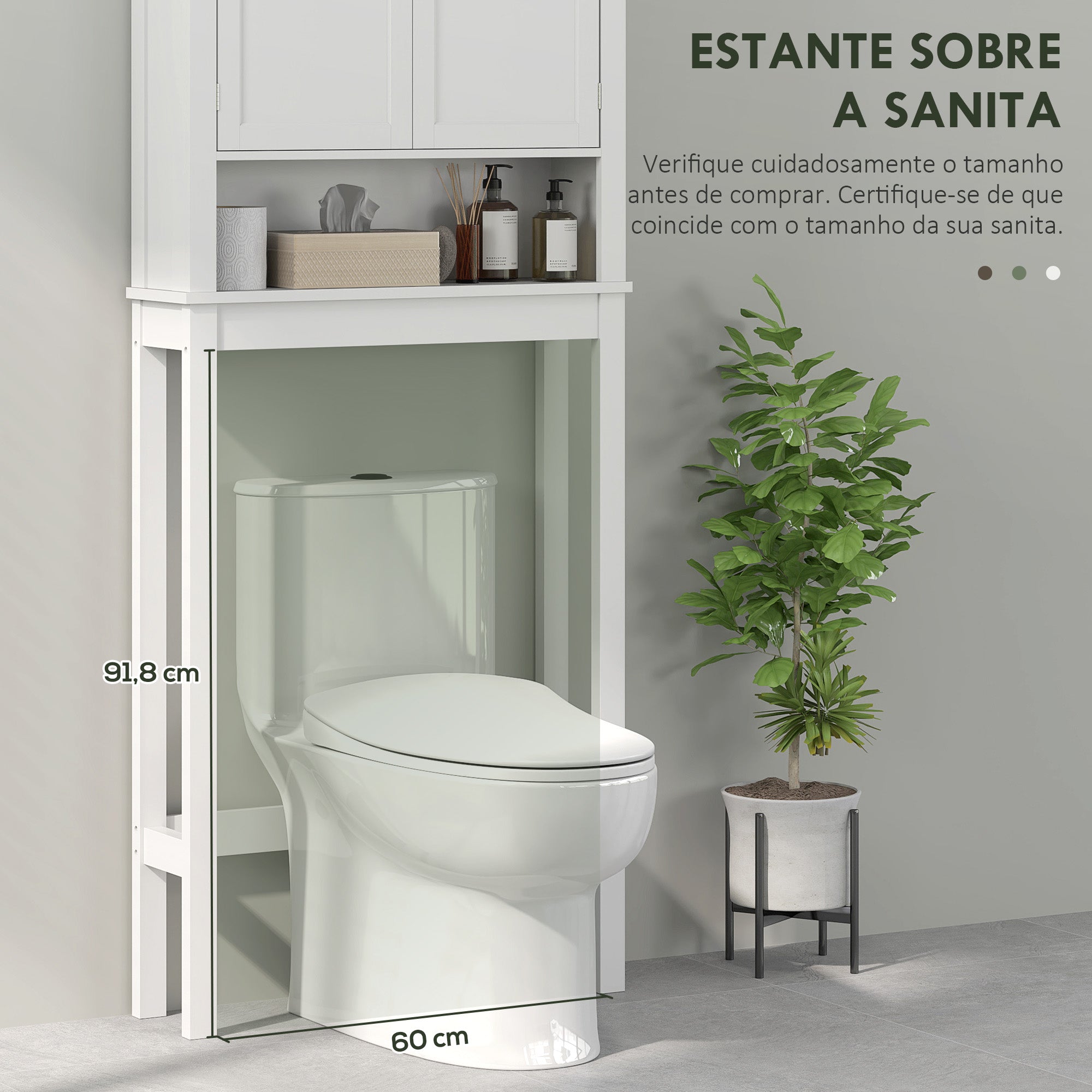 Armário para Máquina de Lavar Roupa 70x20x175 cm Branco