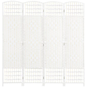 Biombo de 4 Painéis Branco 160x170 cm - Separador de Ambientes Elegante