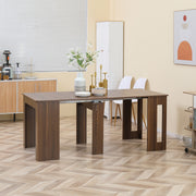 Mesa de Jantar Extensível 180x85x75 cm Cor Marrom