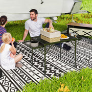 Mesa Dobrável de Campismo Alumínio 137x62x57-67 cm Preto