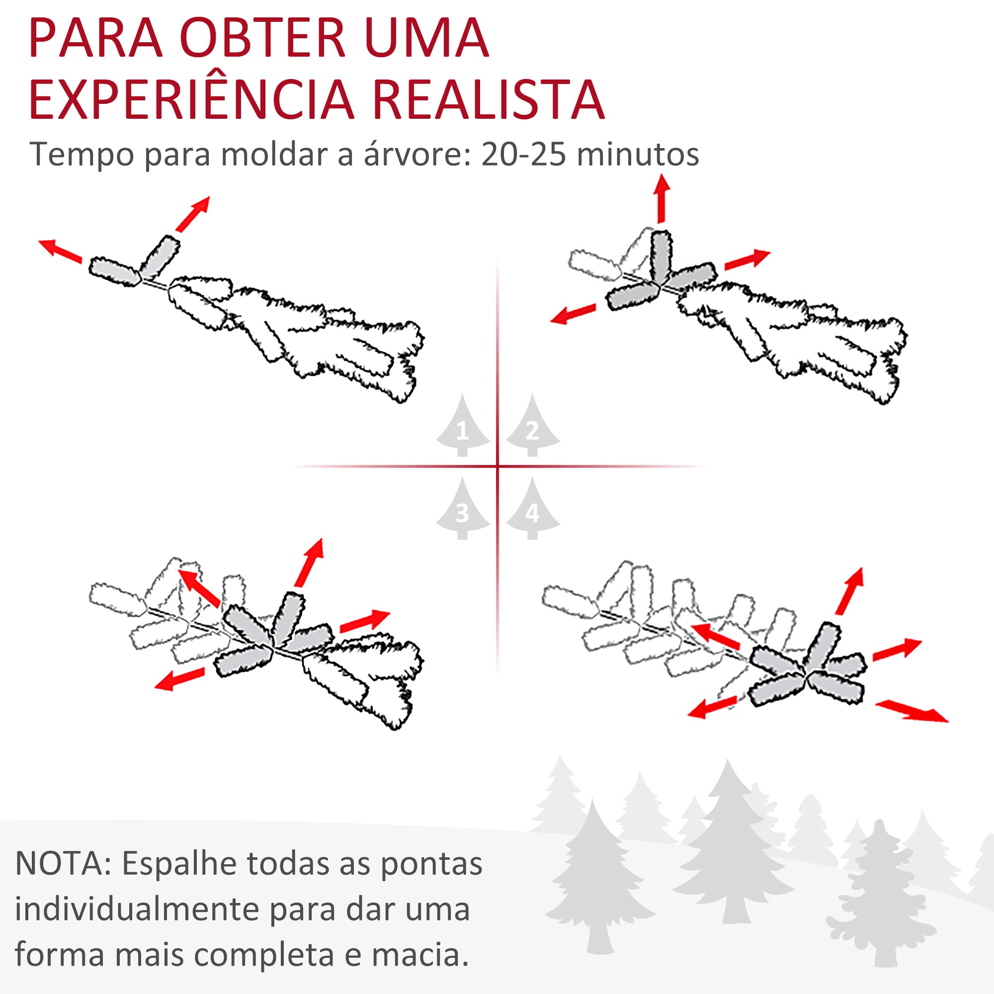 Árvore de Natal Artificial – 180cm – Verde – PE, PVC, metal