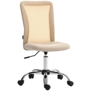 Cadeira de Escritório Bege 43x56x90-100 cm - Conforto e Liberdade de Movimento