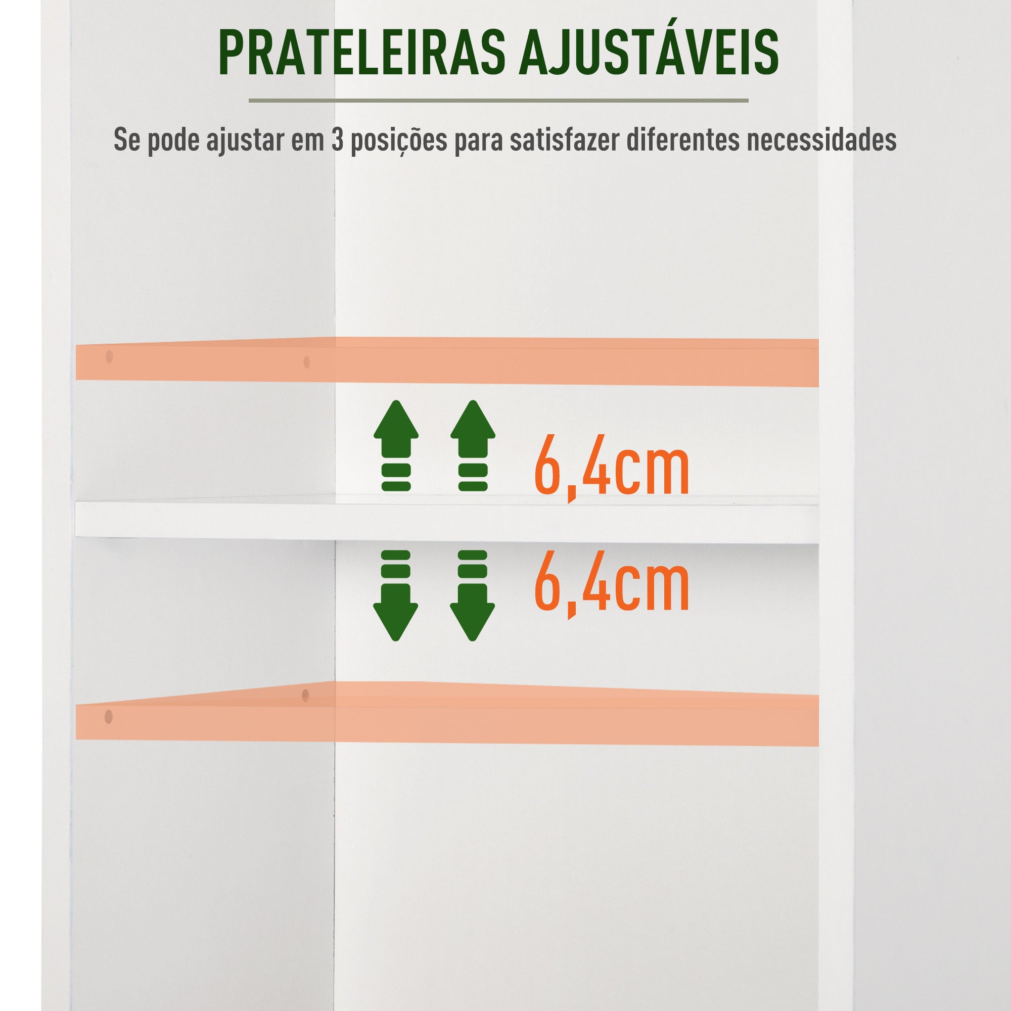 Coluna de Casa de Banho – 34x20x165cm – Branca – Melamina de madeira