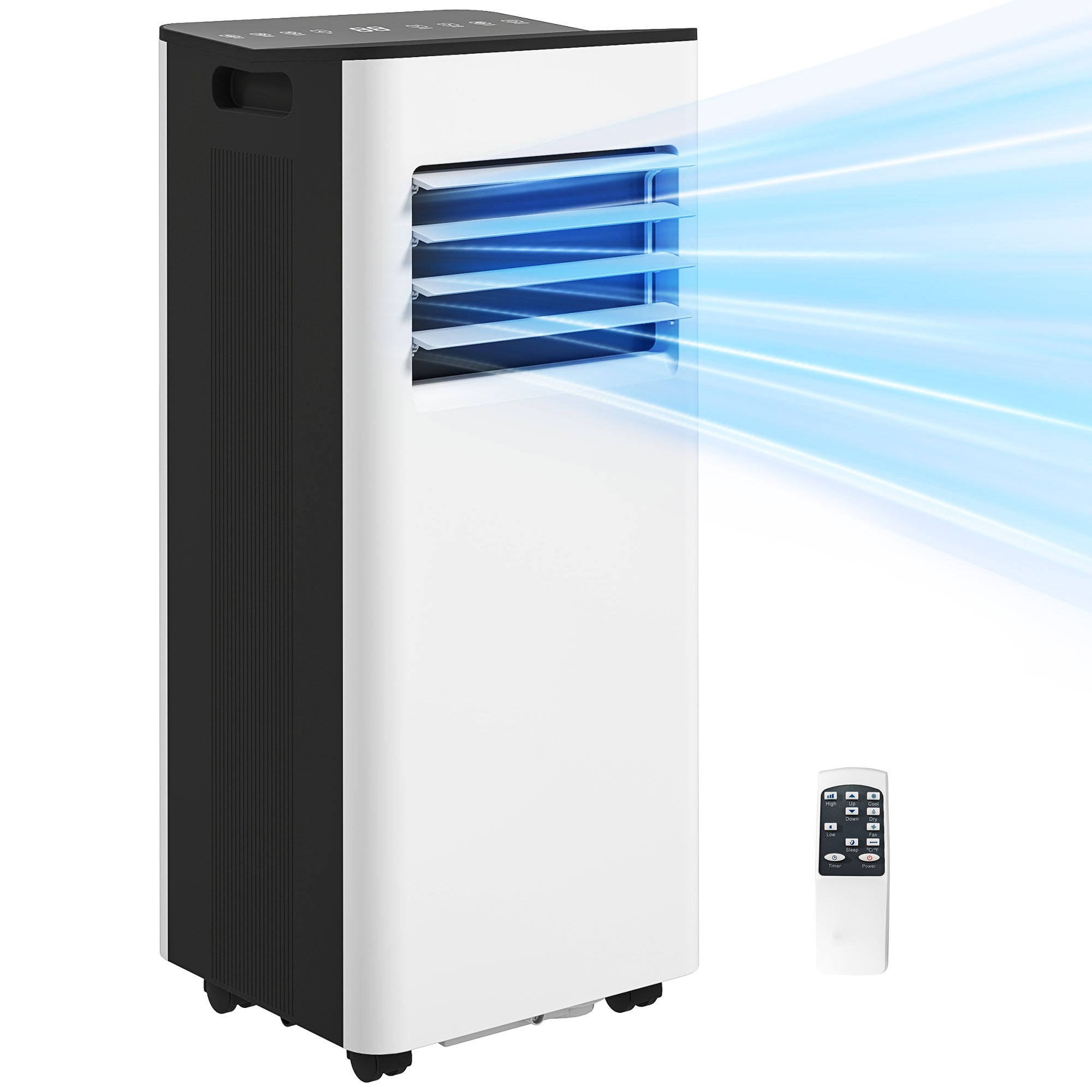 Ar Condicionado Portátil 3 em 1 9000 BTU Branco 30x29x70,7 cm