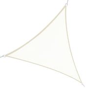 Vela de Sombra Triangular 600x600x600 cm Cor Creme Branco