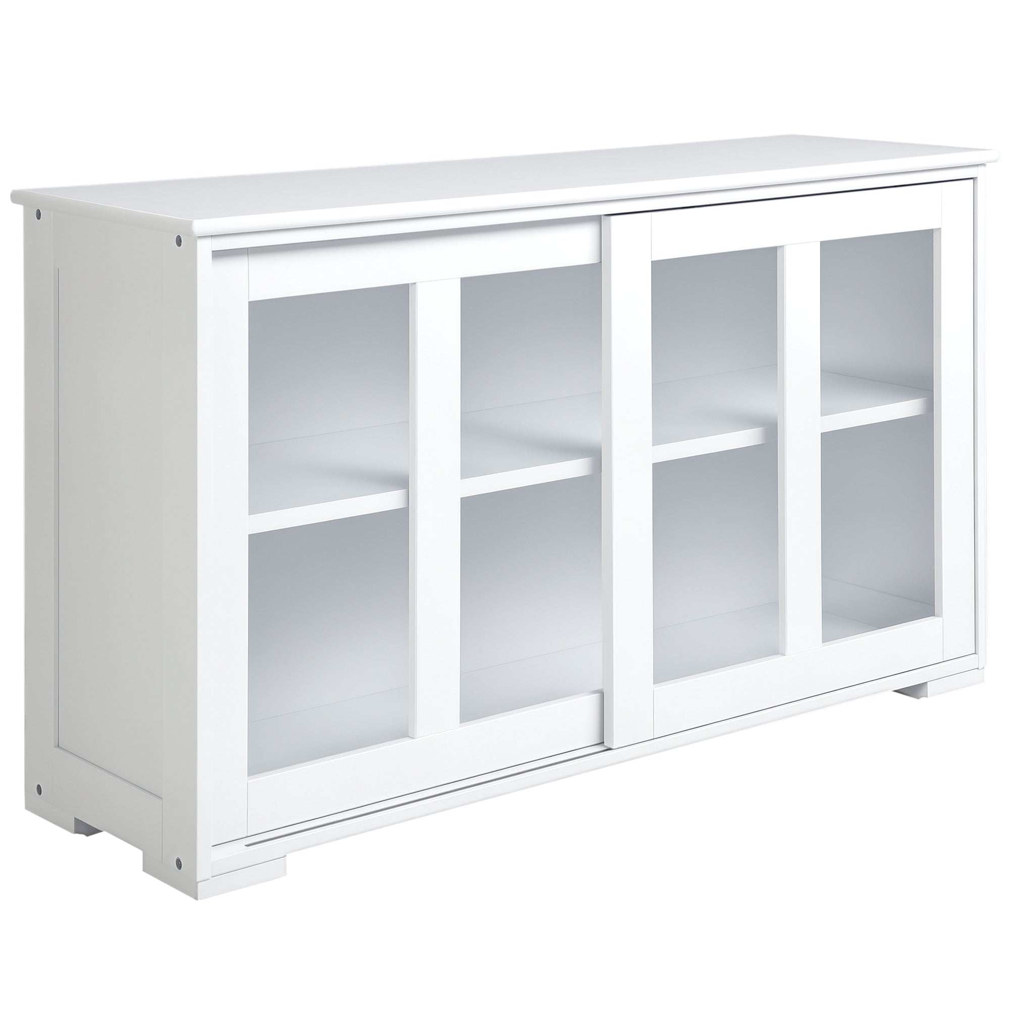 Aparador de Cozinha Moderno 107x33x62,5 cm Branco