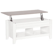 Mesa de Centro Bancada Elevável 105x50x49 cm Branco