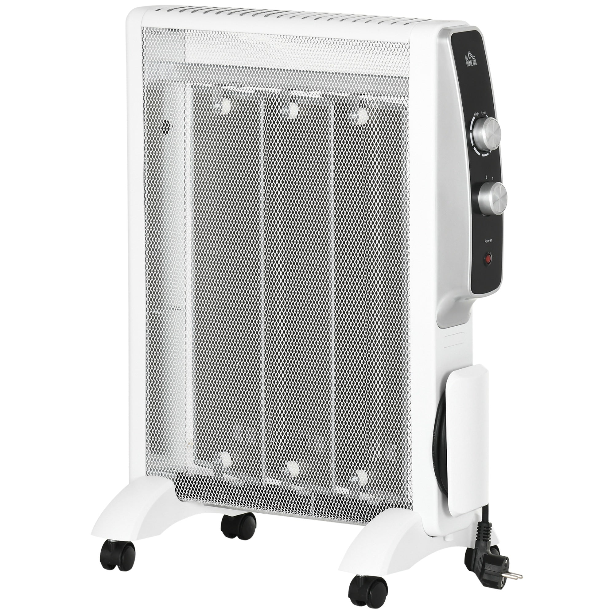 Aquecedor Elétrico 750W/1500W Branco - 47x26.5x61.5 cm