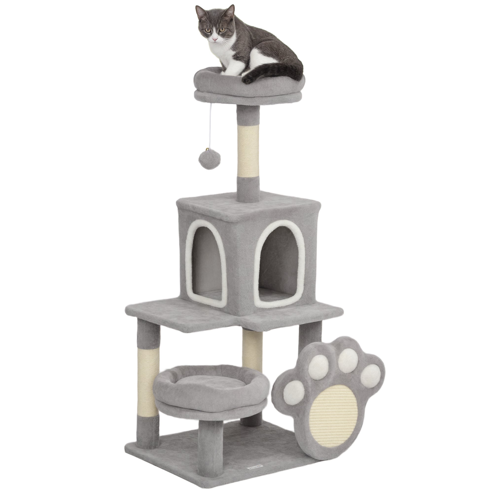 Arranhador para Gatos 110 cm Cinzento