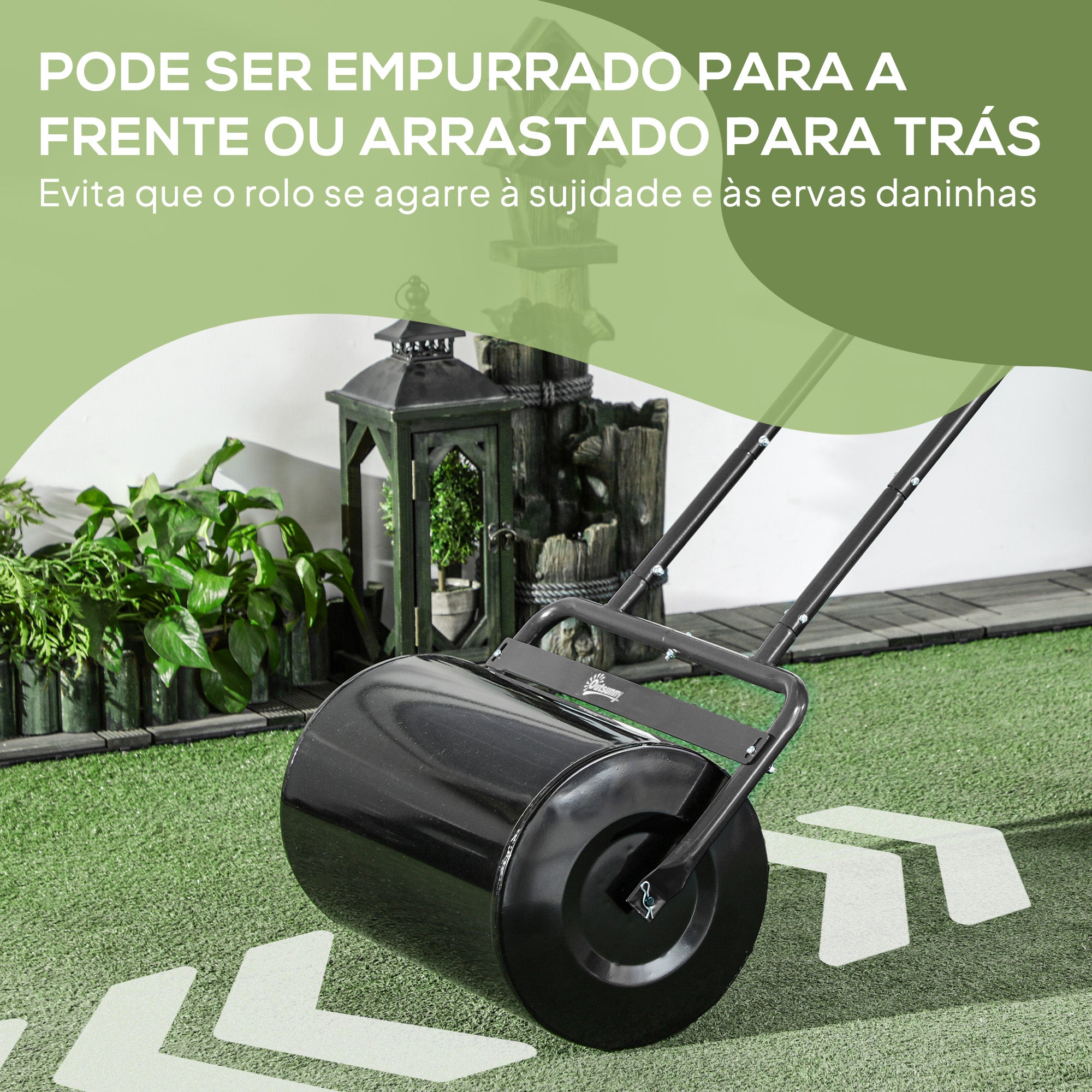 Rolo para Relva 58cm Preto