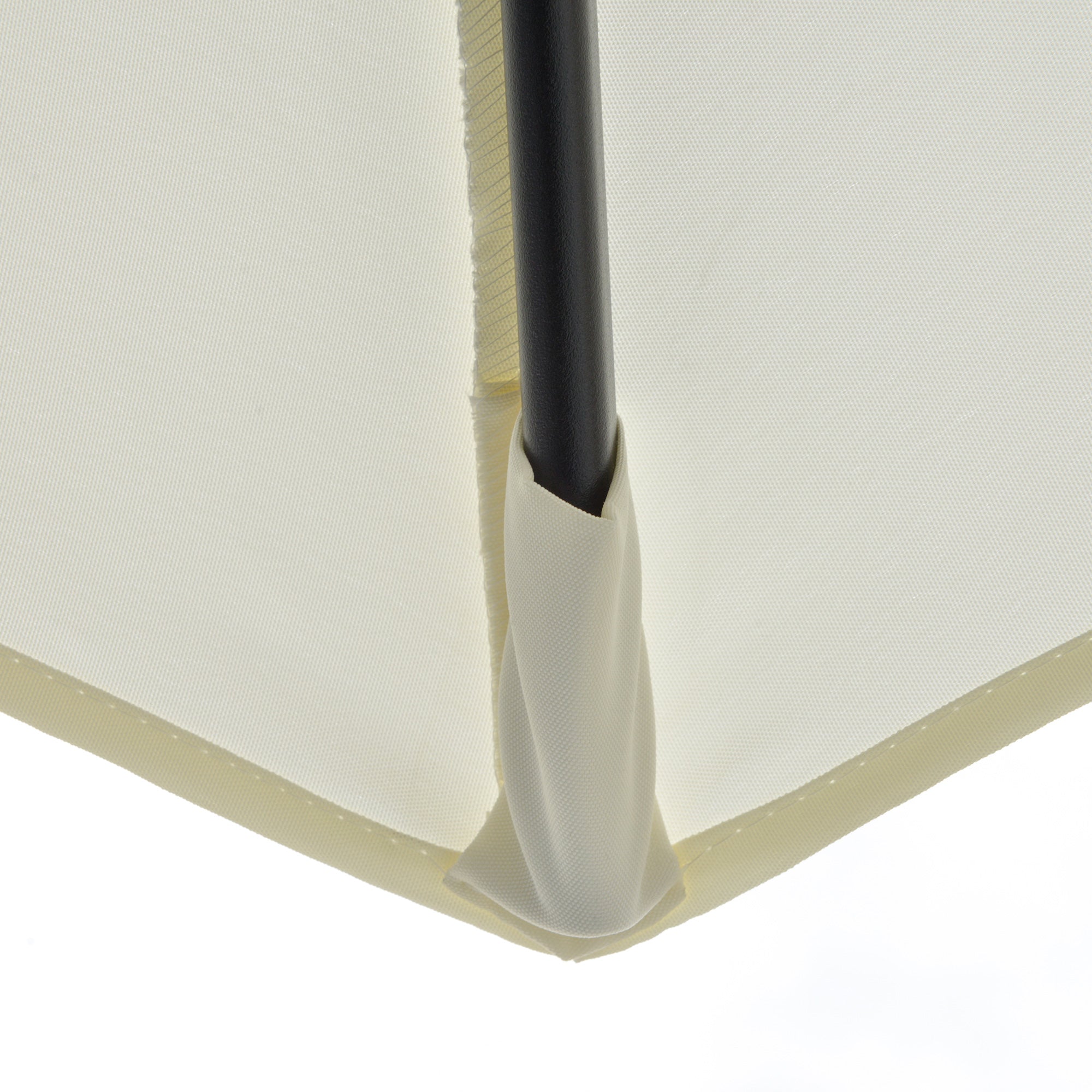 Chapéu de Sol de Parede – 190x200x240 cm – Cor Creme – Poliéster e Aço