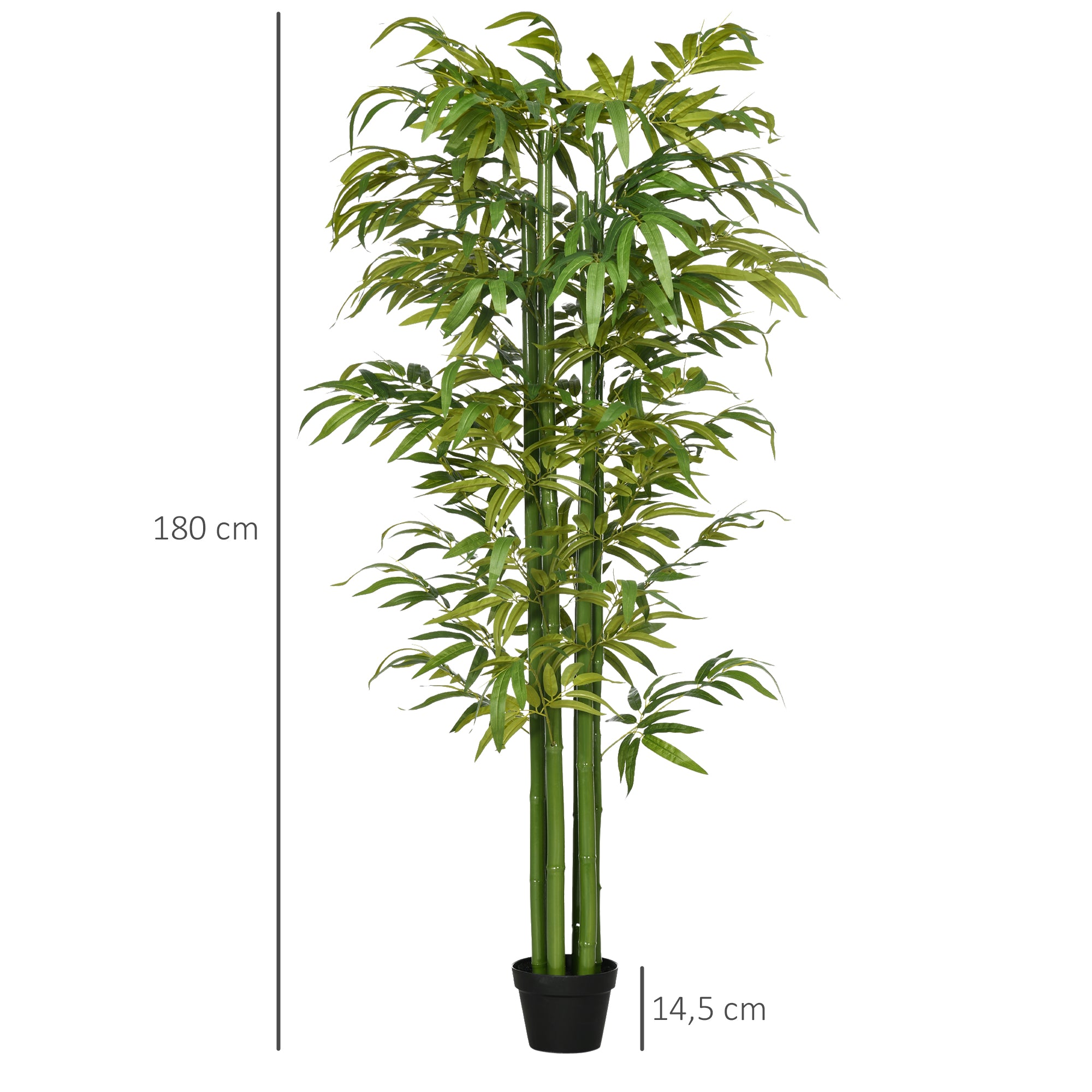 Planta Artificial Bambu em Vaso – 180cm – Verde – Plástico PE