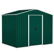 Abrigo de Jardim Verde 236x174x190 cm - Armazenamento de Ferramentas com Portas de Correr