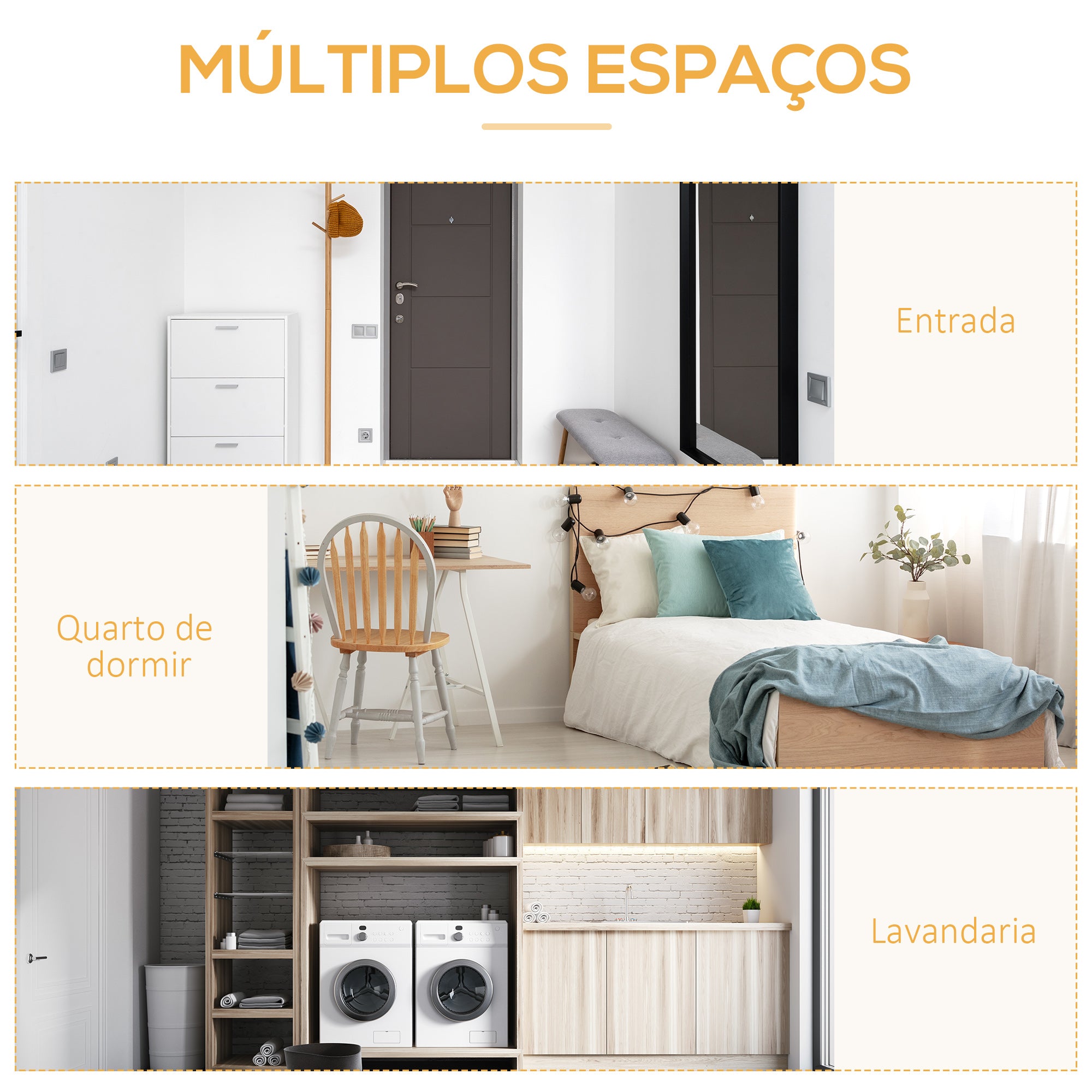 Suporte para Cabides de Bambu 82x36.8x140cm Cor Madeira Natural