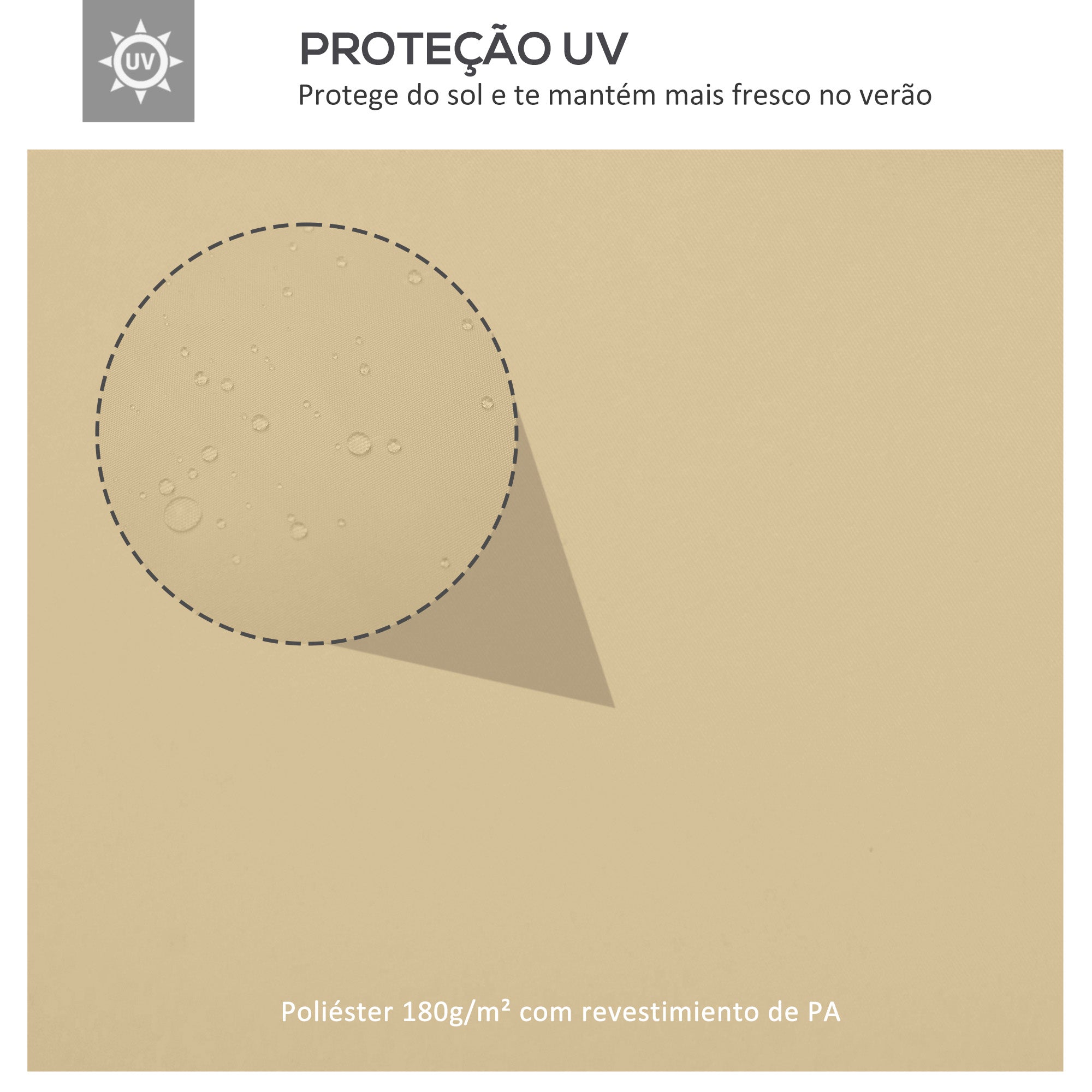 Toldo de Substituição 400x300 cm Creme Branco para Pérgola de Jardim