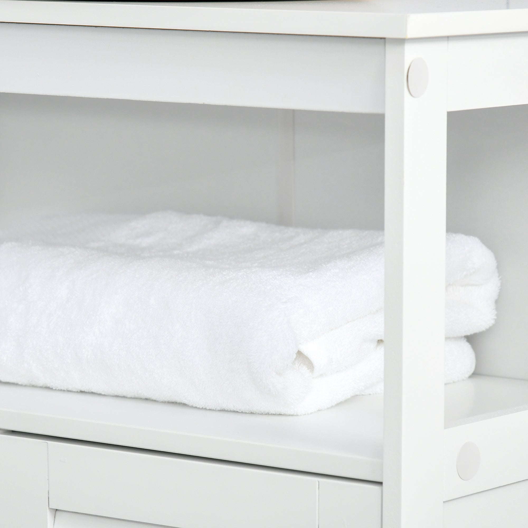 Armário de Casa de Banho Compacto 60x30x81,6 cm - Branco