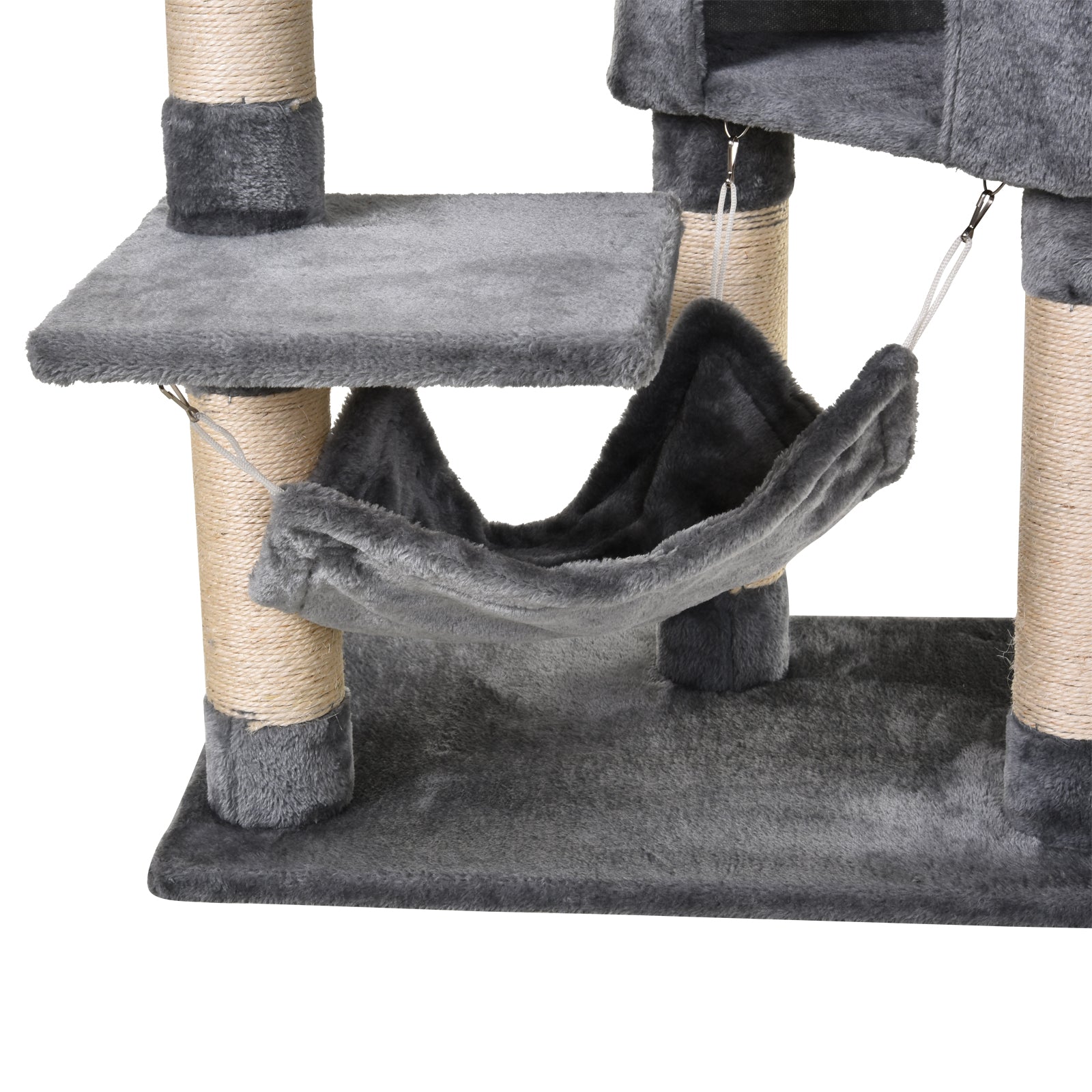 Árvore Arranhador para Gatos 154 cm Cinzento