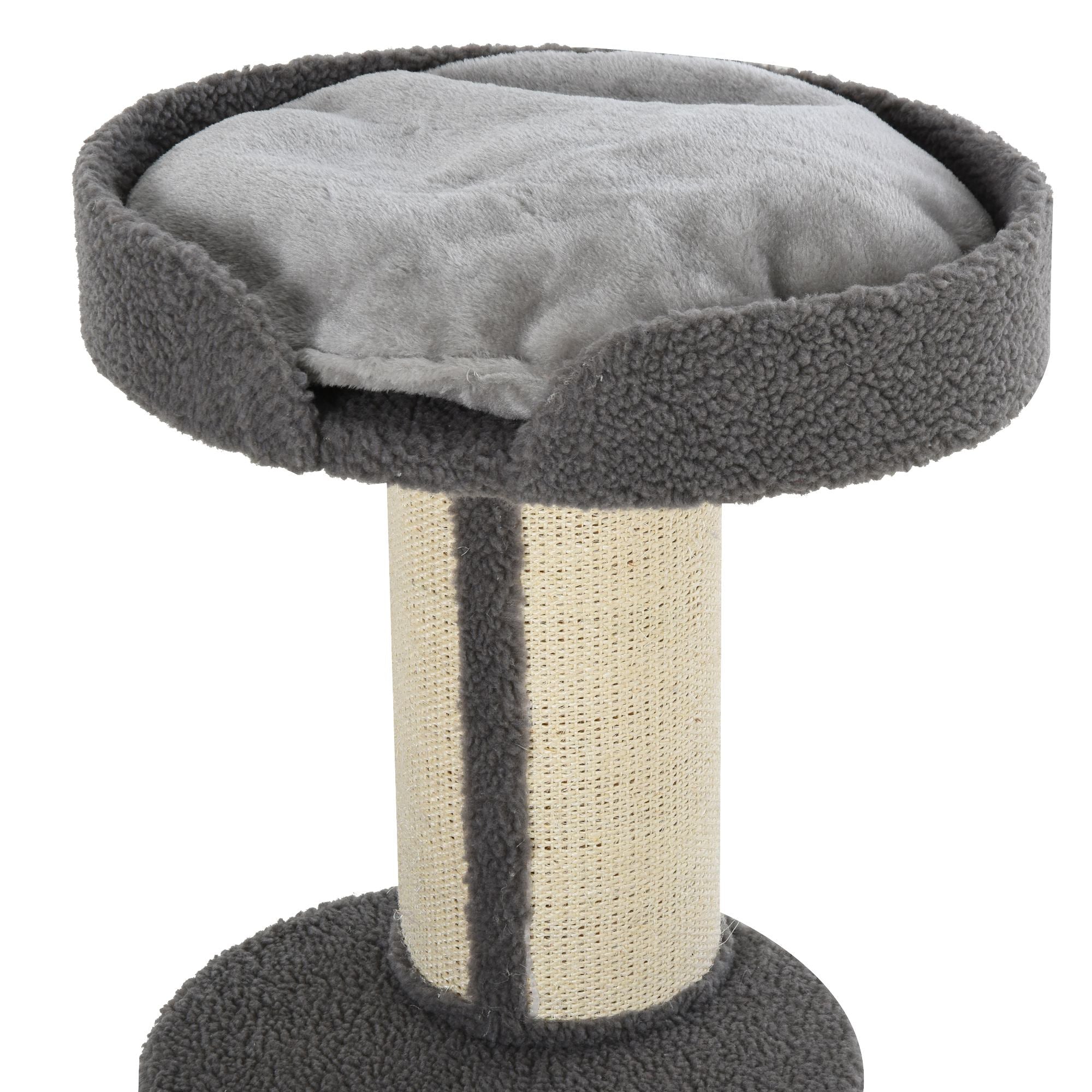 Arranhador para Gatos Cinzento Altura 91 cm - 45x45x91 cm