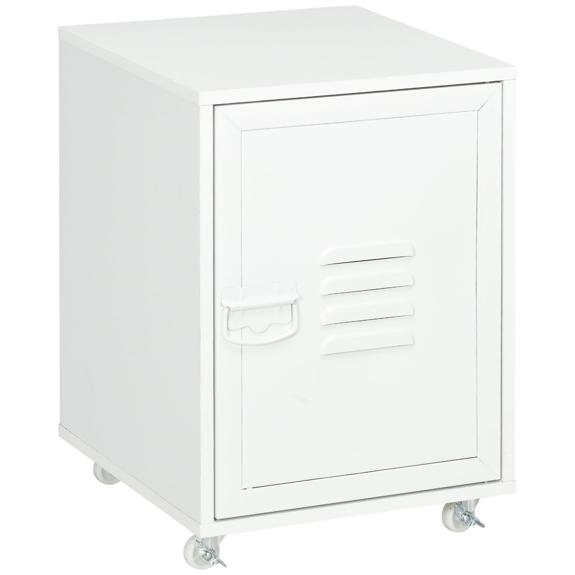 Bloco de Gavetas de Escritório Móvel 38x38,5x55,5 cm - Branco