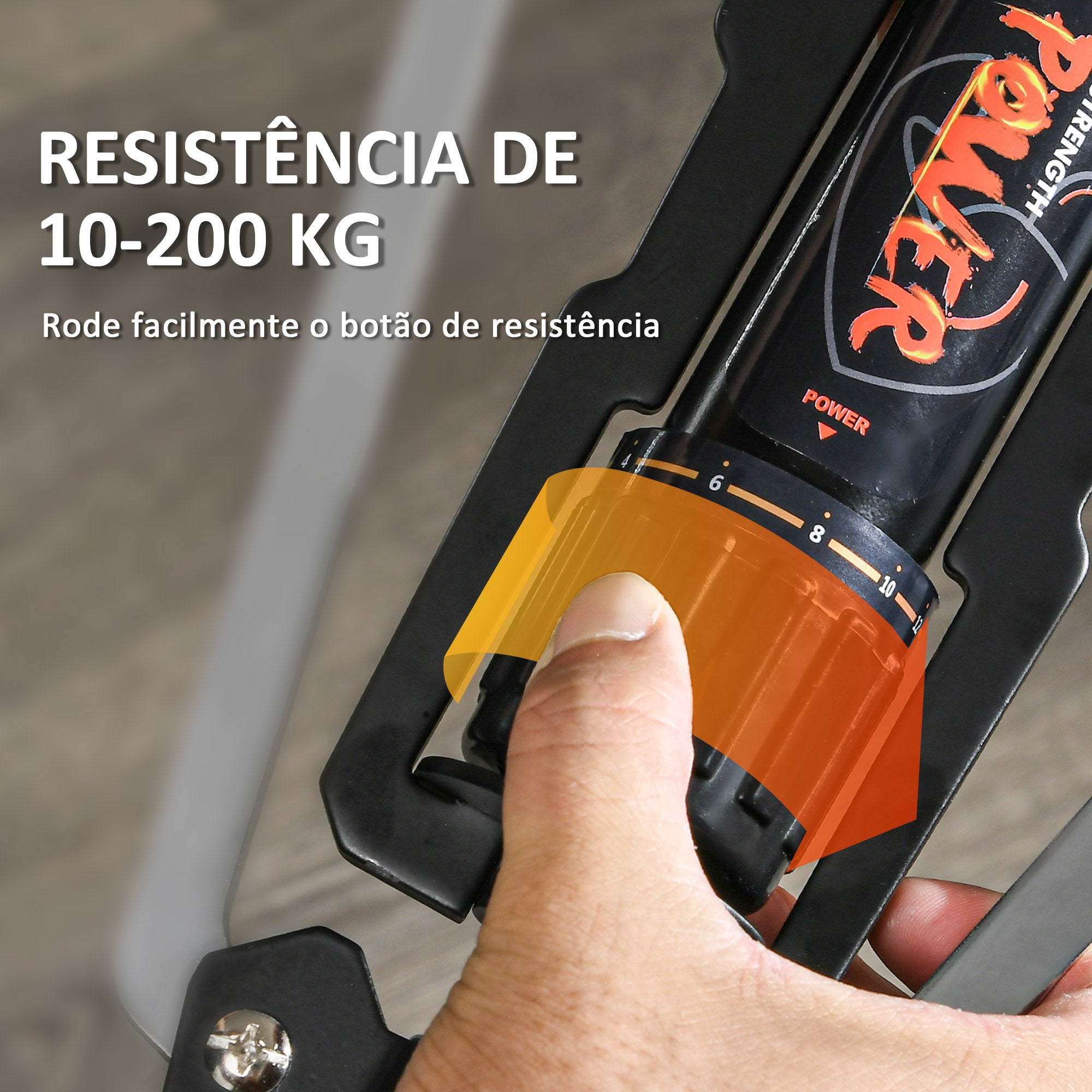 Exercitador de Peito Ajustável 43x16x5 cm - Preto
