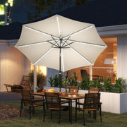 Chapéu de Sol Exterior 292x252 cm Cor Creme Branco