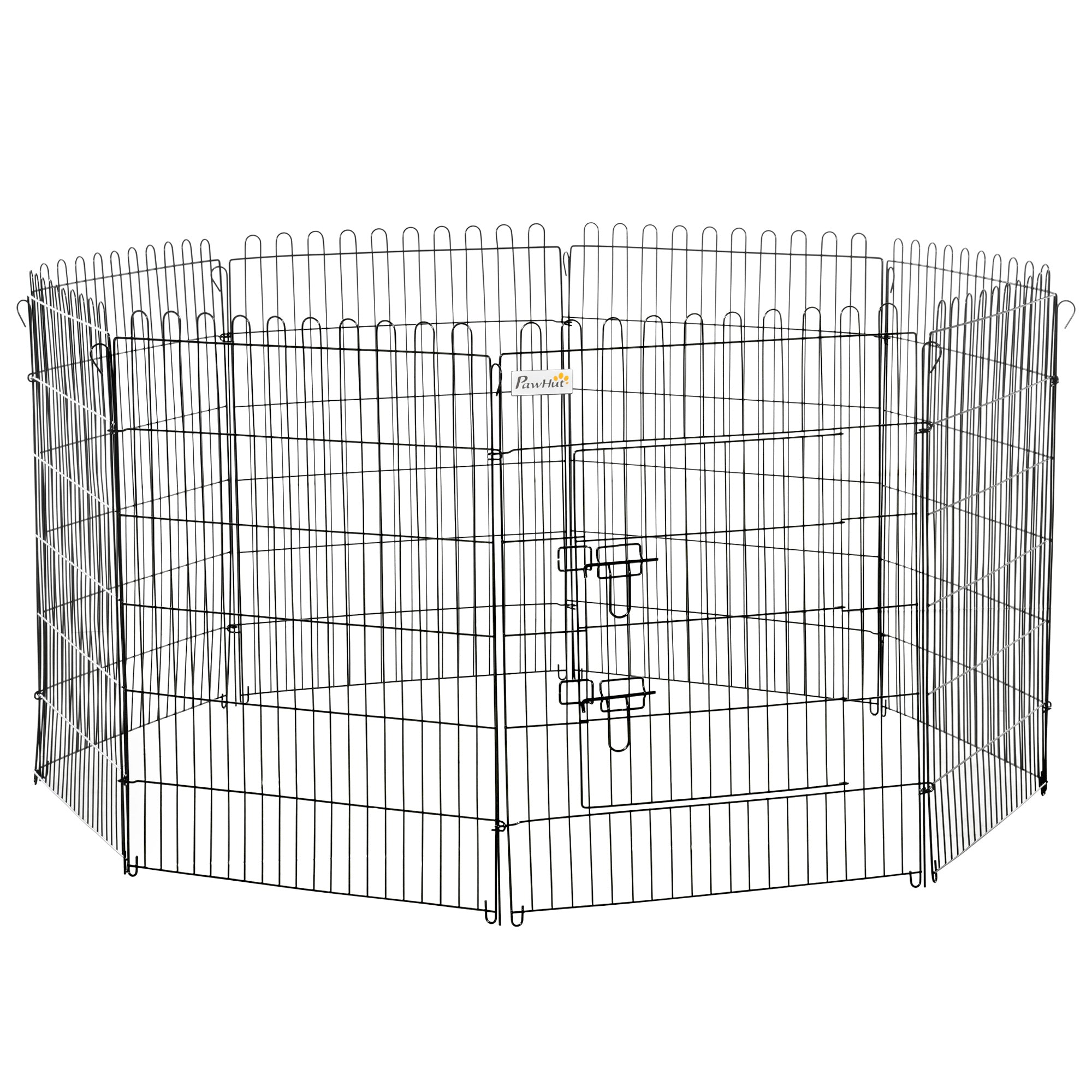 Parque para Animais de Estimação Dobrável 71x91,5 cm - Preto
