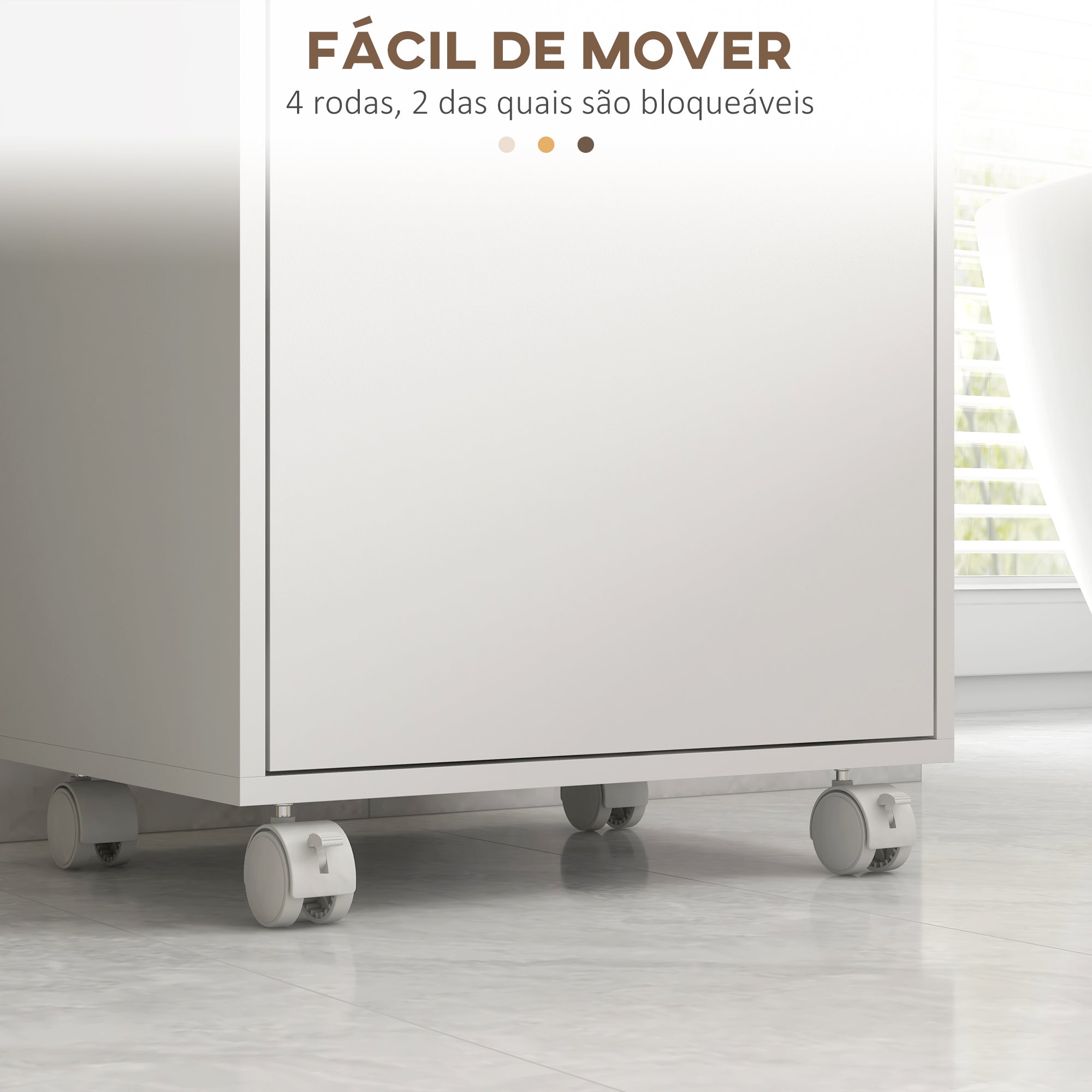 Armário Casa de Banho Moderno com Prateleiras Ajustáveis 40x30x88 cm - Branco e Madeira
