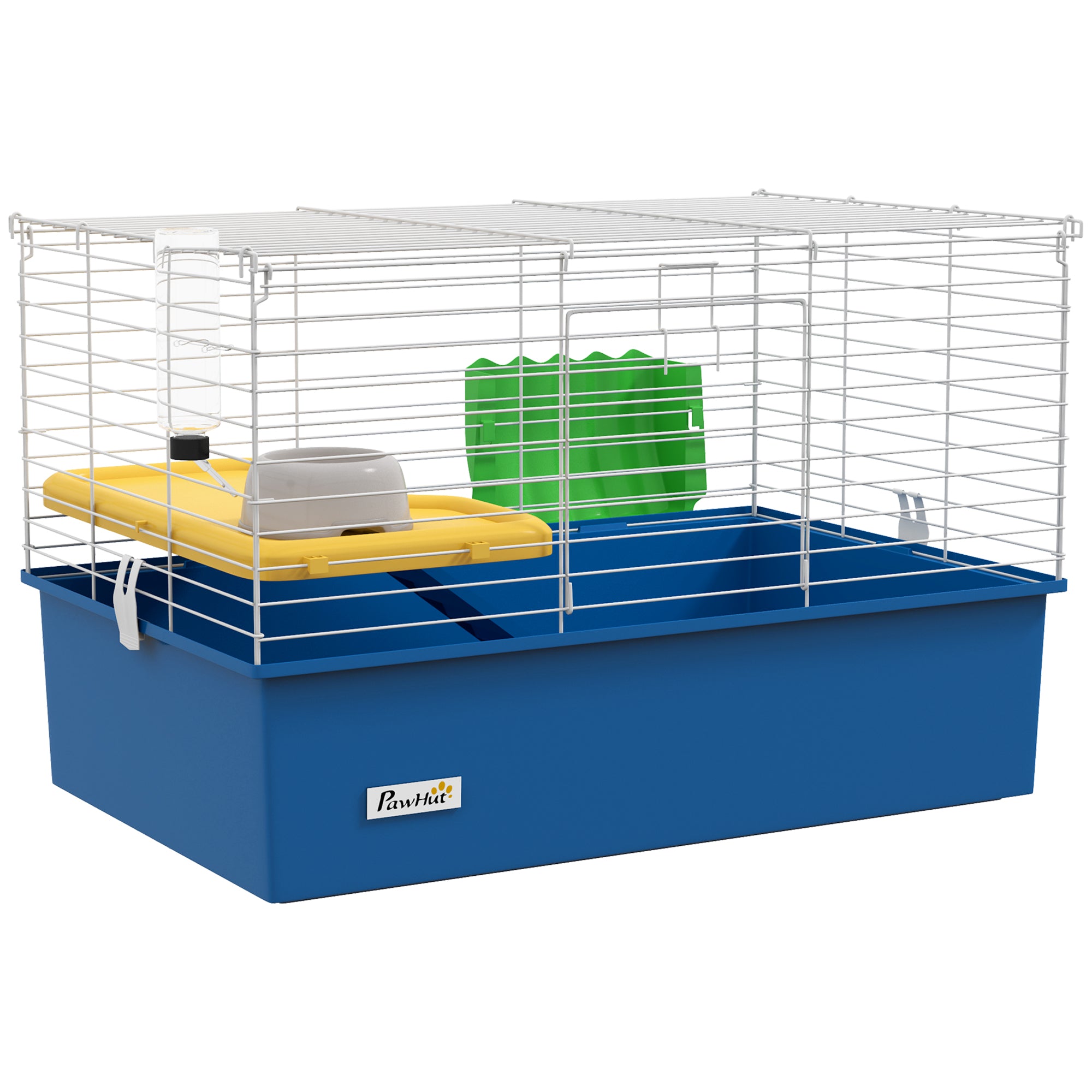 Gaiola para Animais Pequenos 71x46x47 cm Branco e Azul