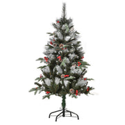 Árvore de Natal Artificial 120cm Verde com 239 Ramas e Detalhes Naturais