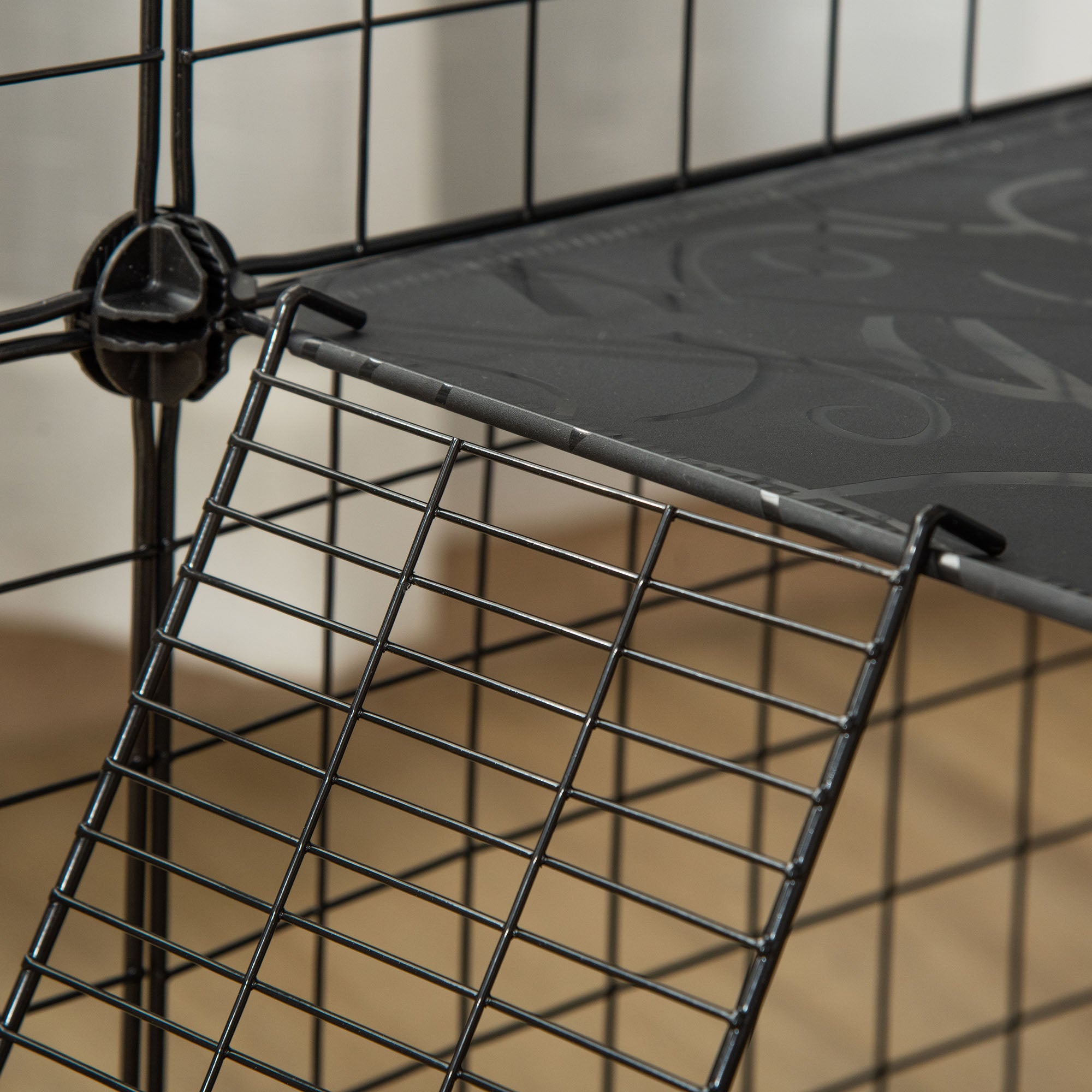 Recinto Modular para Pequenos Animais 105x105x70cm Preto