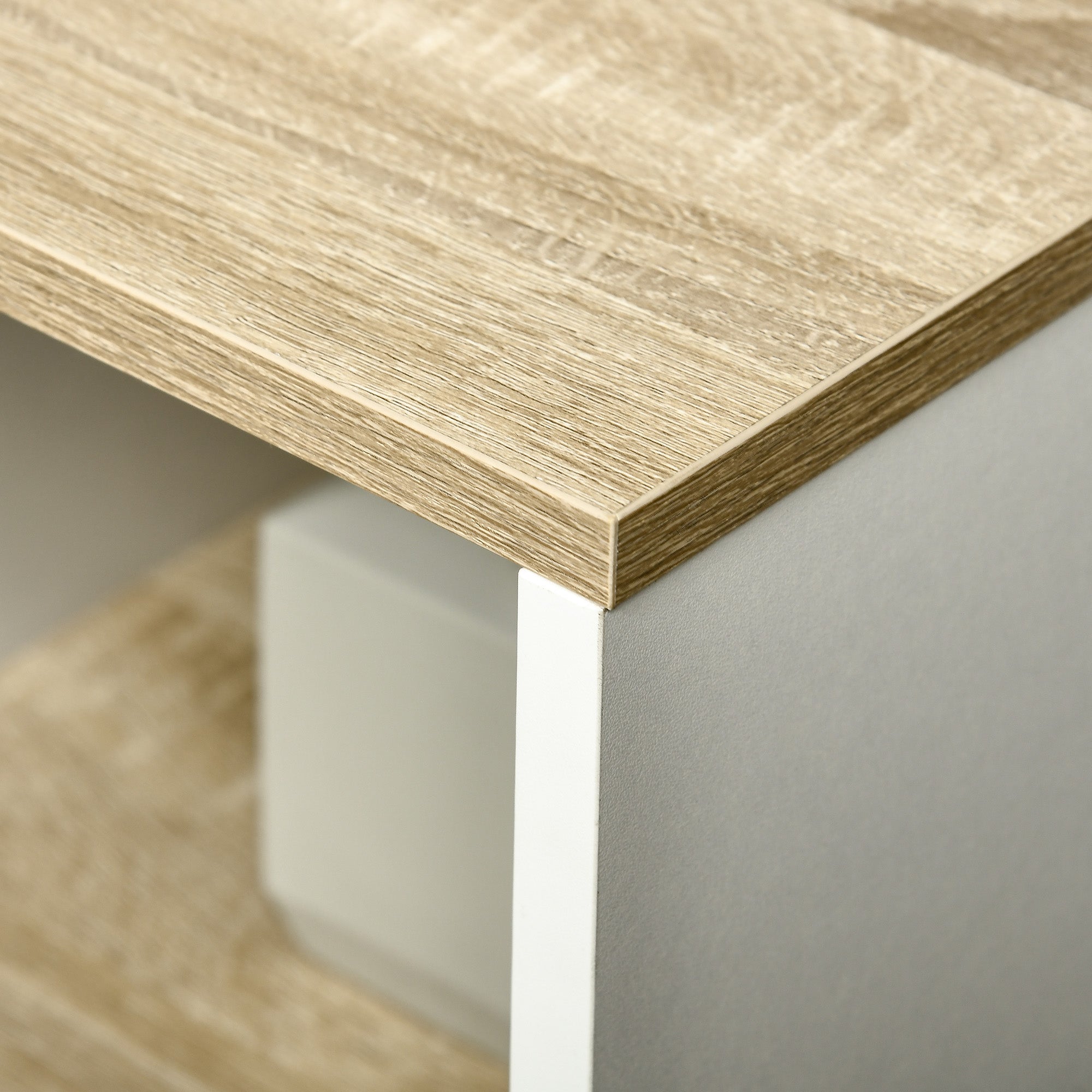 Móvel para Lavatório Branco e Madeira 77x45x60 cm - Organização e Elegância