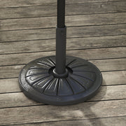 Base para Chapéu de Sol Preenchível de HDPE Ø43x32 cm - Cor Preto