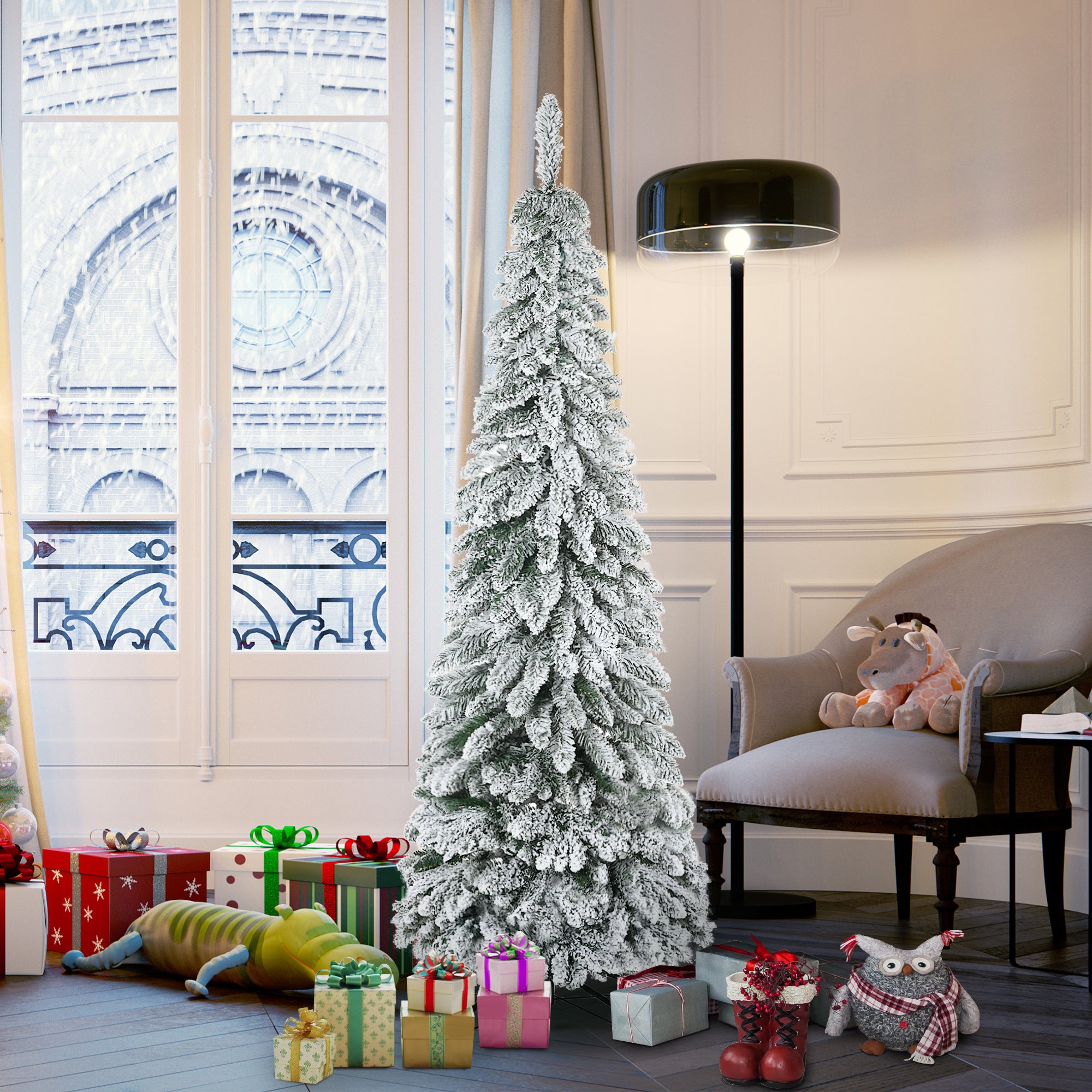 Árvore de Natal Artificial 180 cm Verde Ø74x180 cm