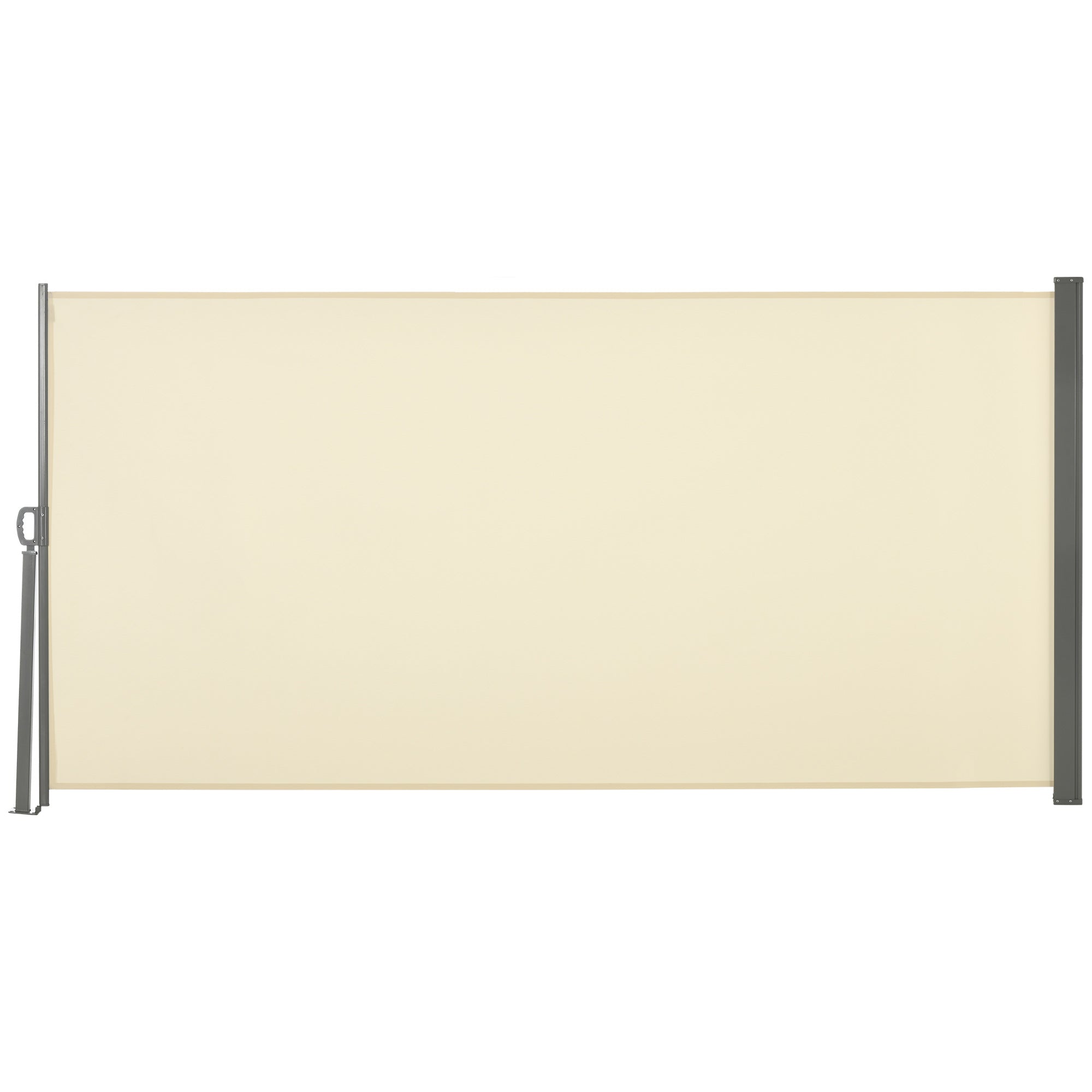 Toldo Lateral Retrátil 300x160 cm Creme Branco