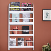 Estante de Parede para Livros 59x12x113 cm Branco