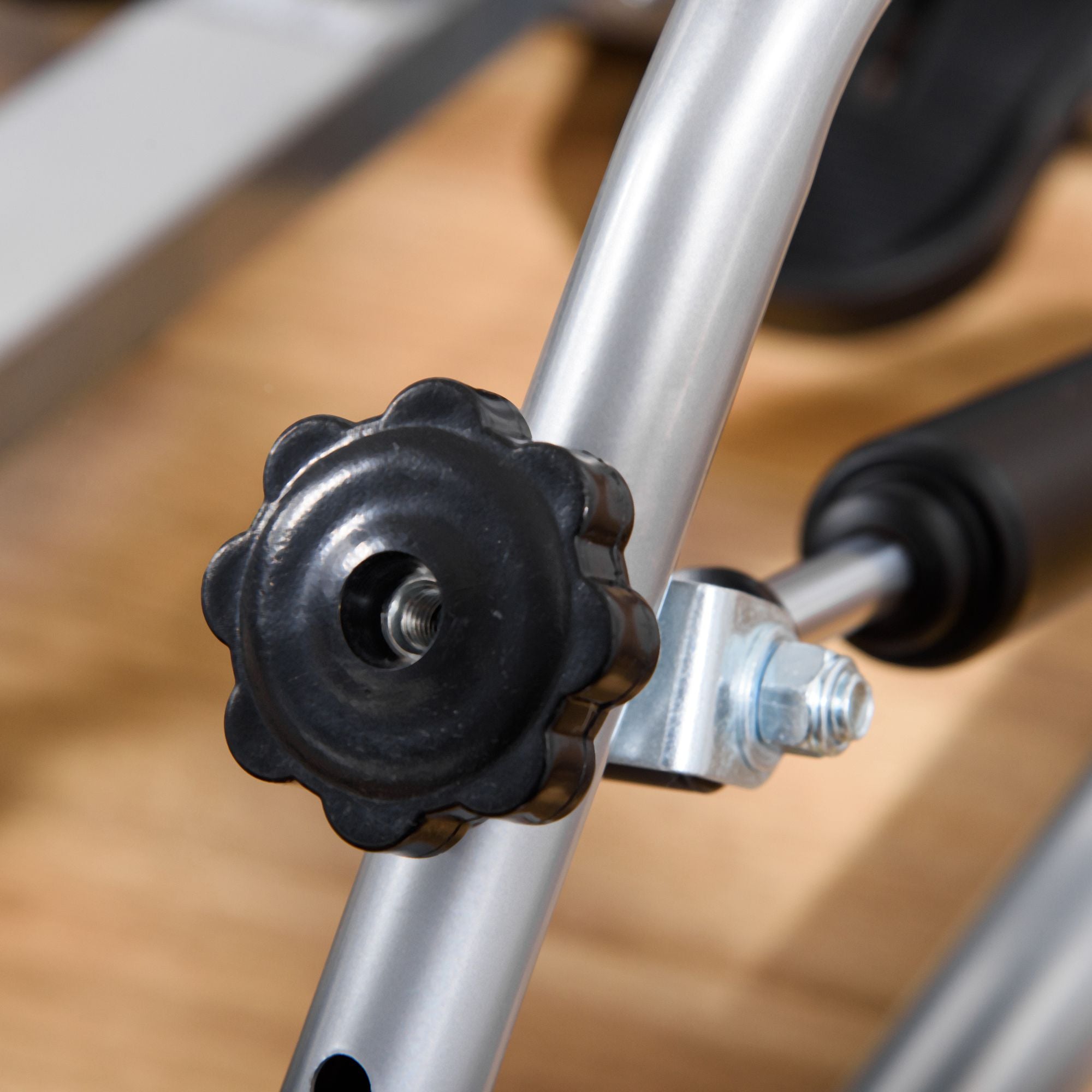 Máquina de Remo Hidráulica Dobrável – 129x70x70cm – Preto e Prata – Aço e ABS