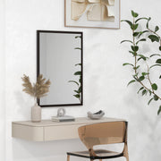 Espelho de Parede Decorativo 50x70 cm Preto