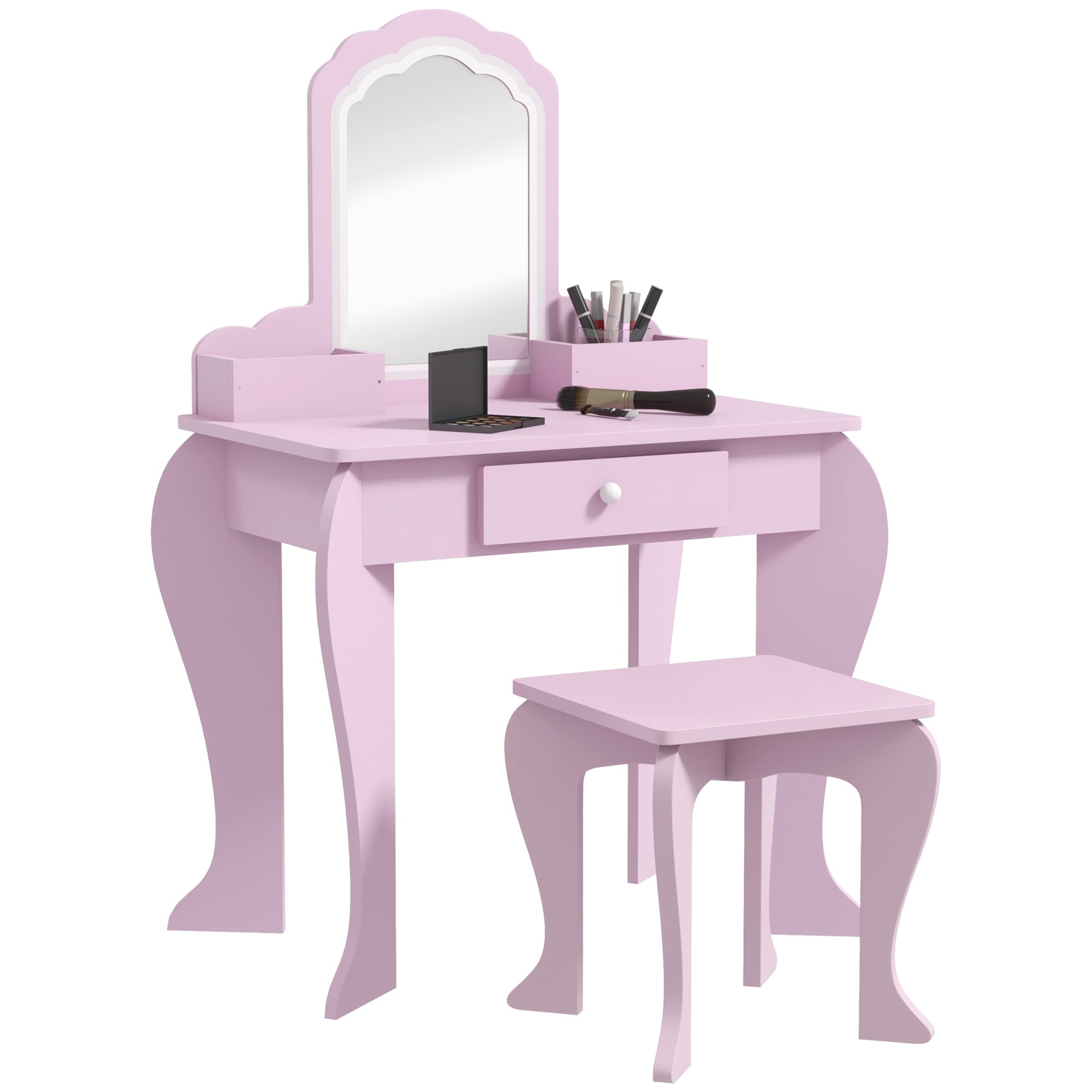 Encantador Toucador Infantil em Rosa 55x36x86 cm