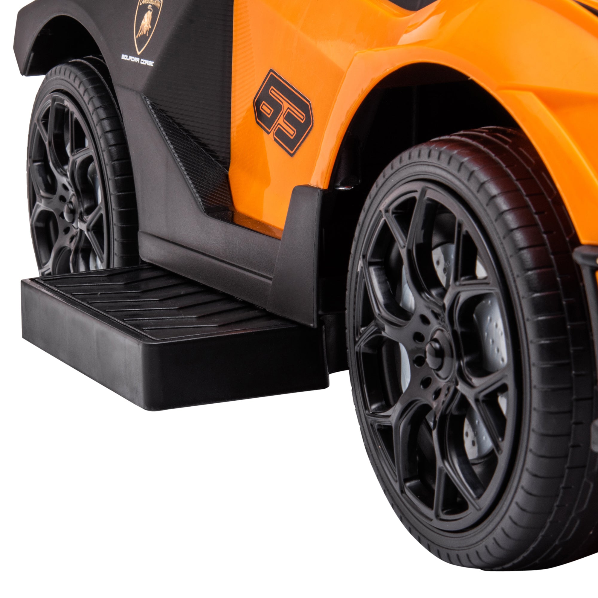 Carro Andador Infantil 2 em 1 Laranja 86,5x40x89,5cm