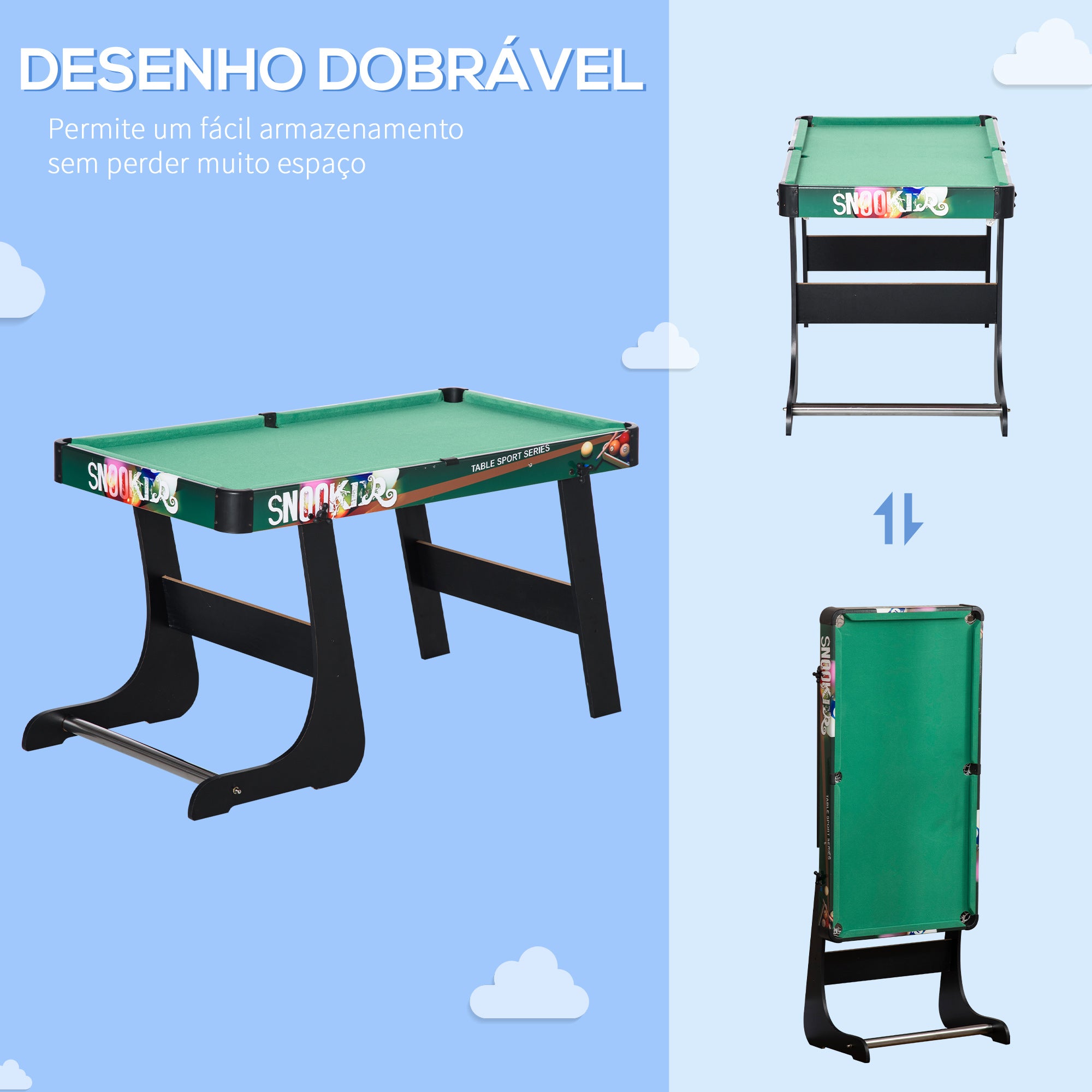 Mesa Multi Jogos para Crianças 6 em 1 – 118x104x71cm – Multicor – MDF e Aço