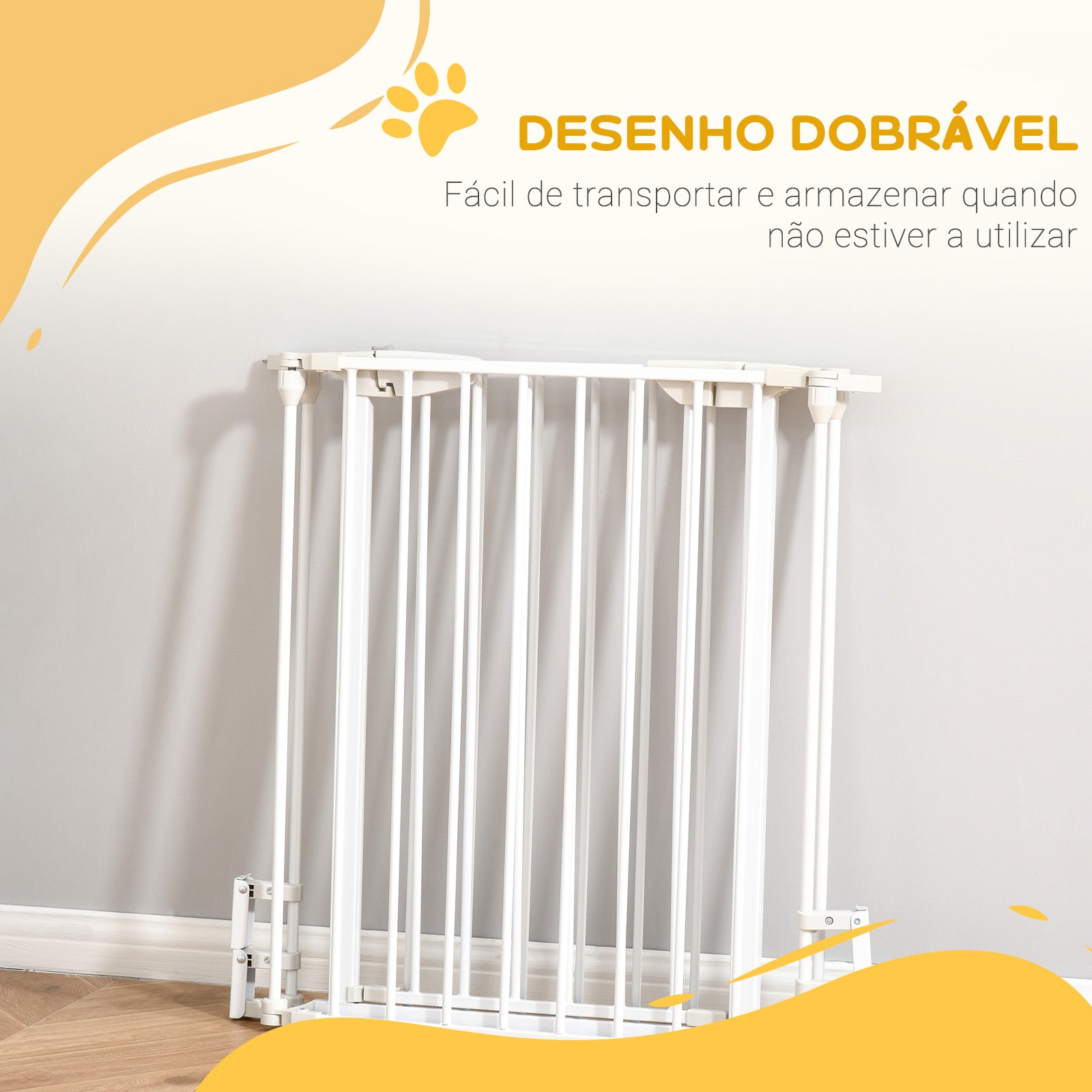 Barreira de Segurança Dobrável 180x74,5 cm - Branco