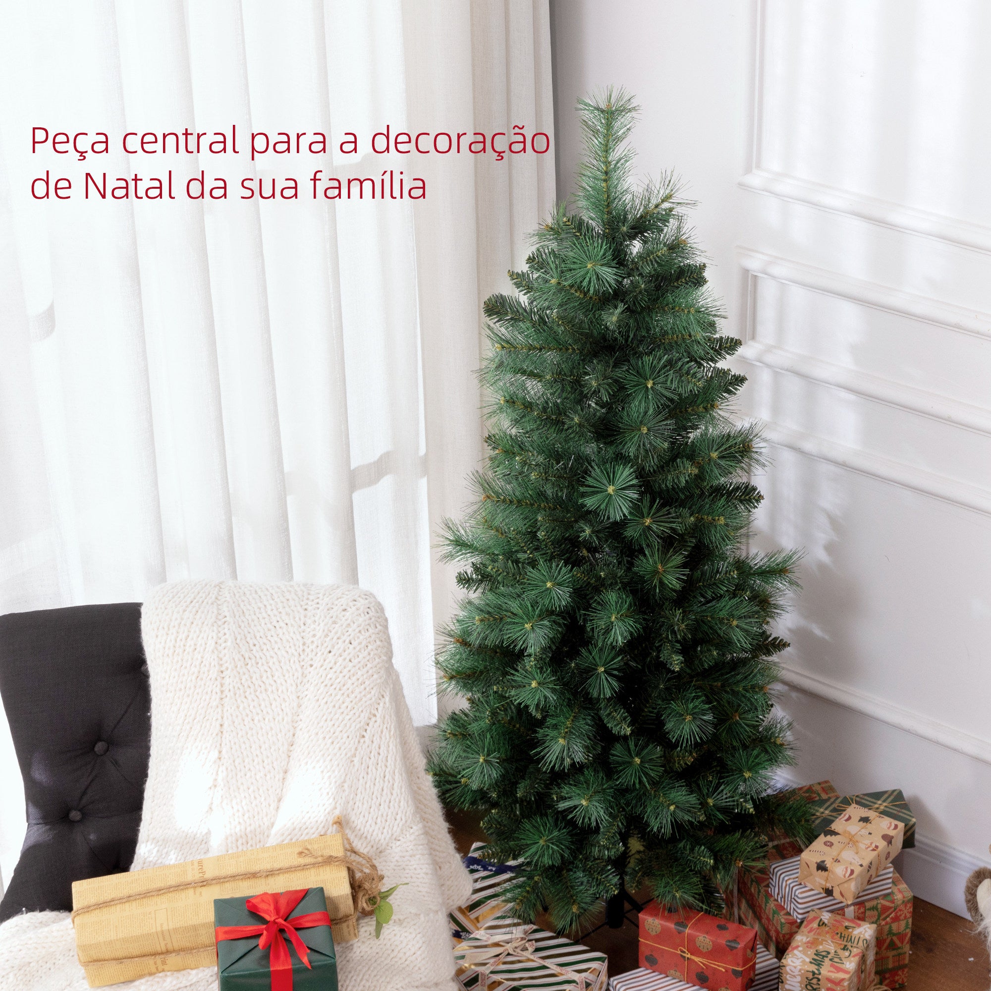Árvore de Natal Artificial 150 cm Verde