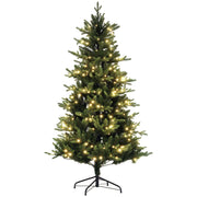 Árvore de Natal Artificial 180 cm Verde Ø114x180 cm com 350 Luzes LED