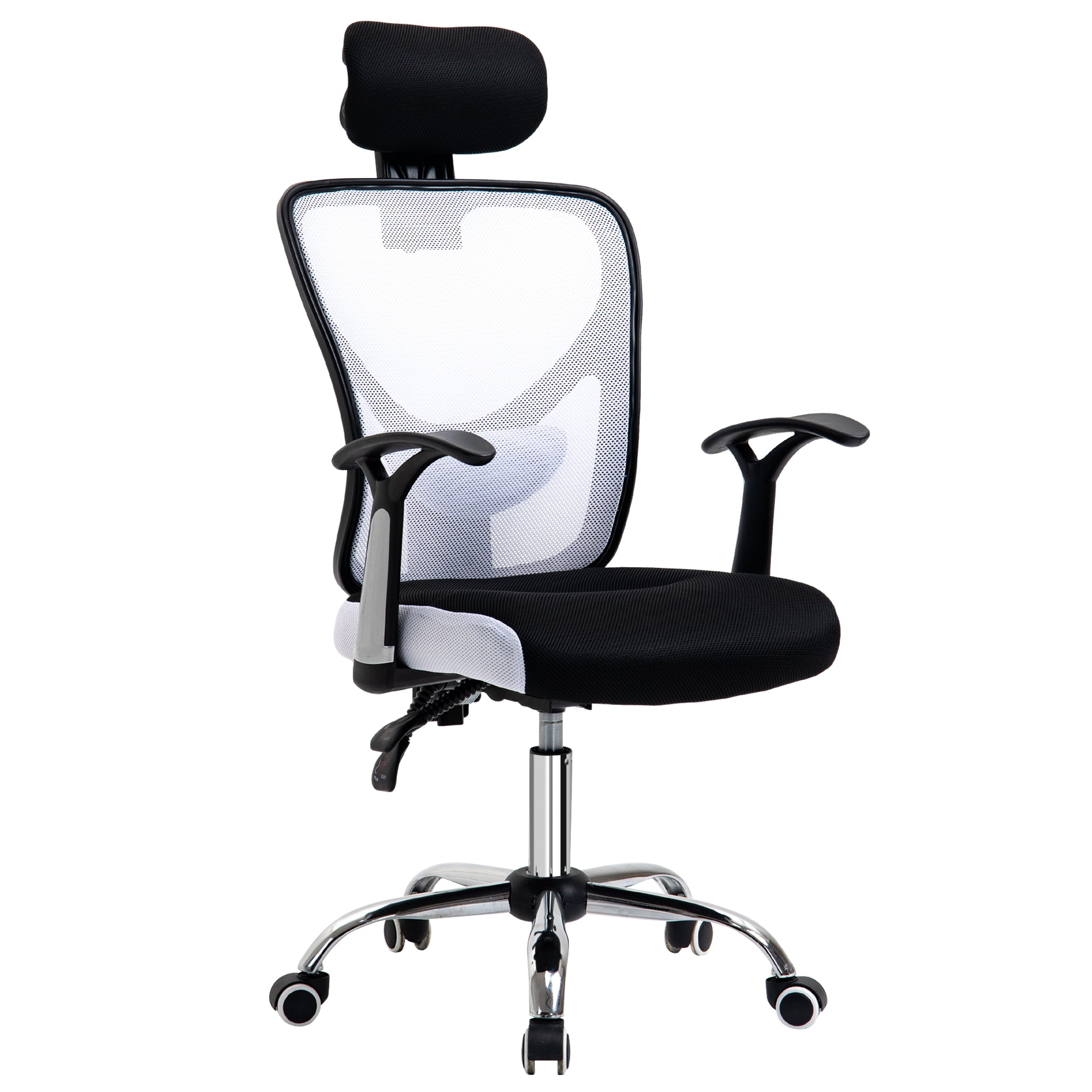 Cadeira de Escritório Ergonômica Branca 65x67x118 cm