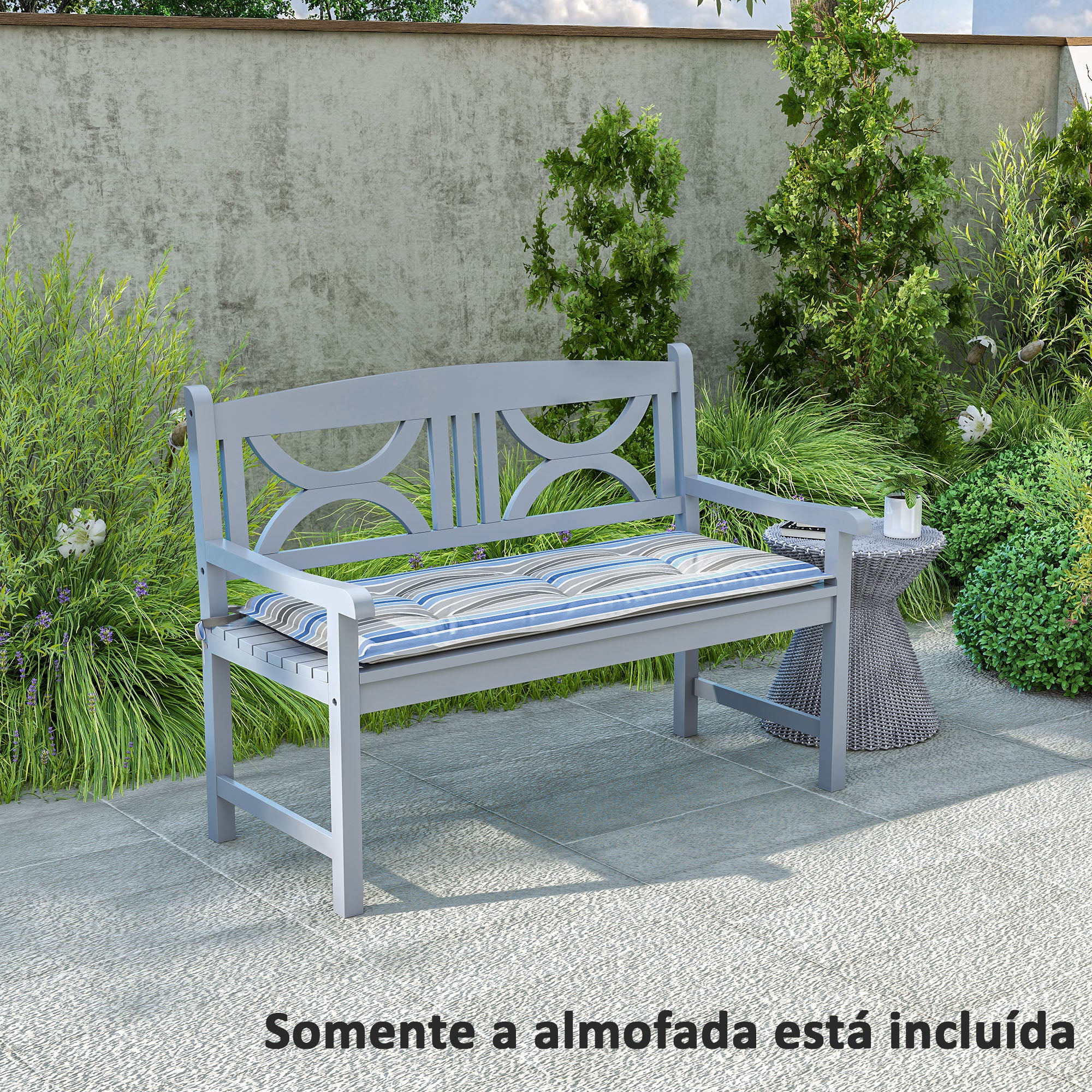 Almofadas para Banco de Jardim 120x50x5 cm Multicor